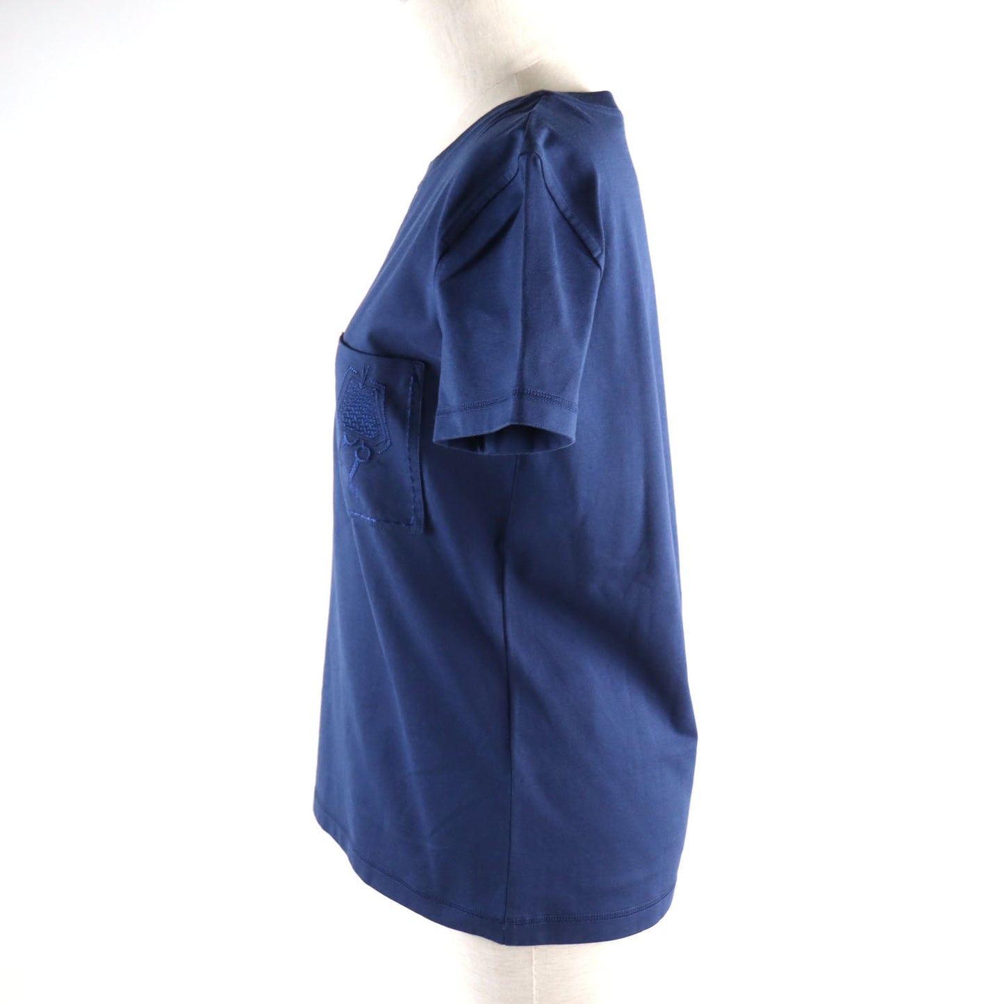 HERMES Short sleeve T-shirt cotton blue 36