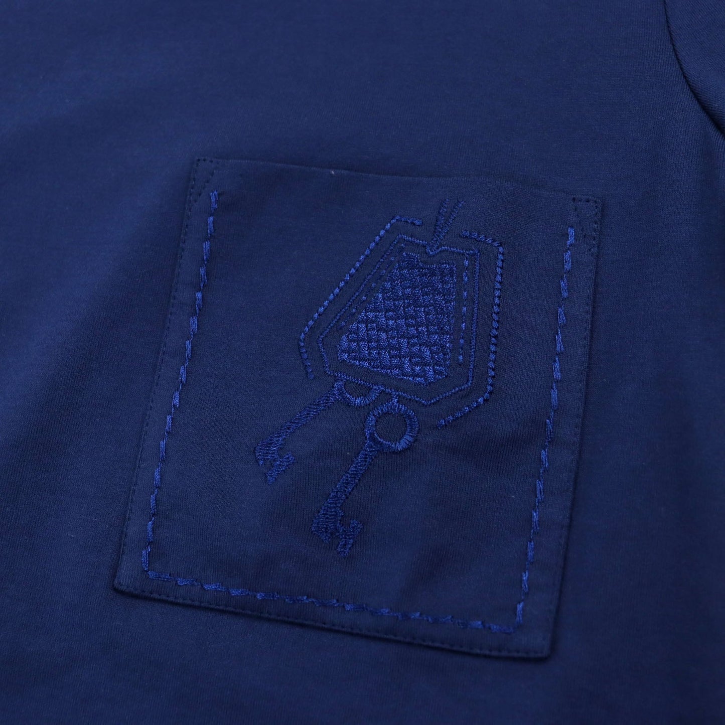 HERMES Short sleeve T-shirt cotton blue 36