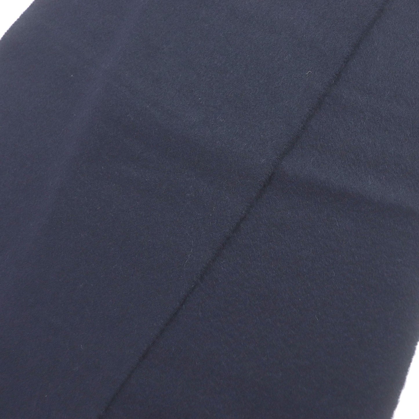 HERMES Scarf Main: 100% cashmere, Part: 100% silk Dark navy mens Used