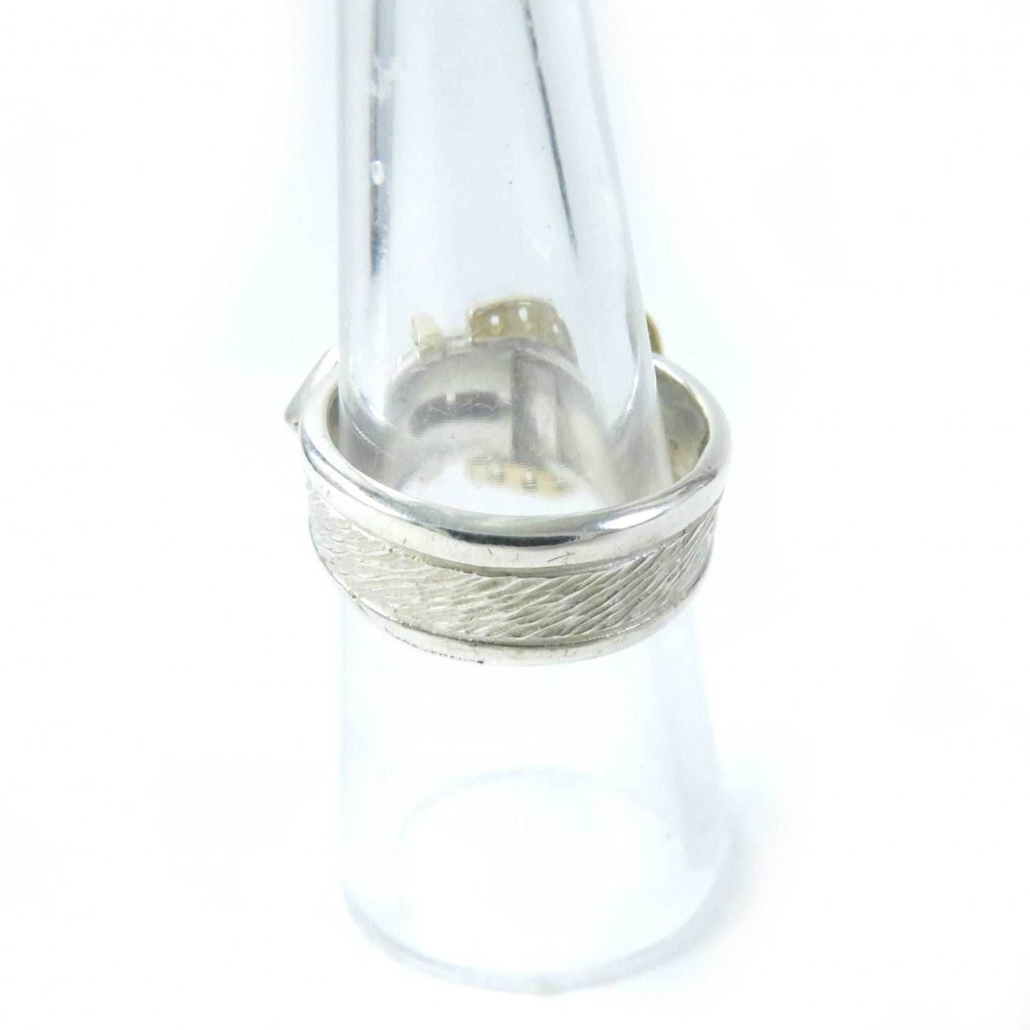 HERMES Ring Main:SV925 , Main:750 Silver gold Horseshoe Combi Ring Women Used
