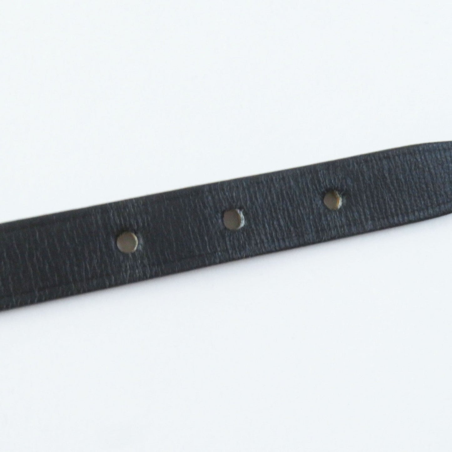 HERMES bracelet leather Black brown