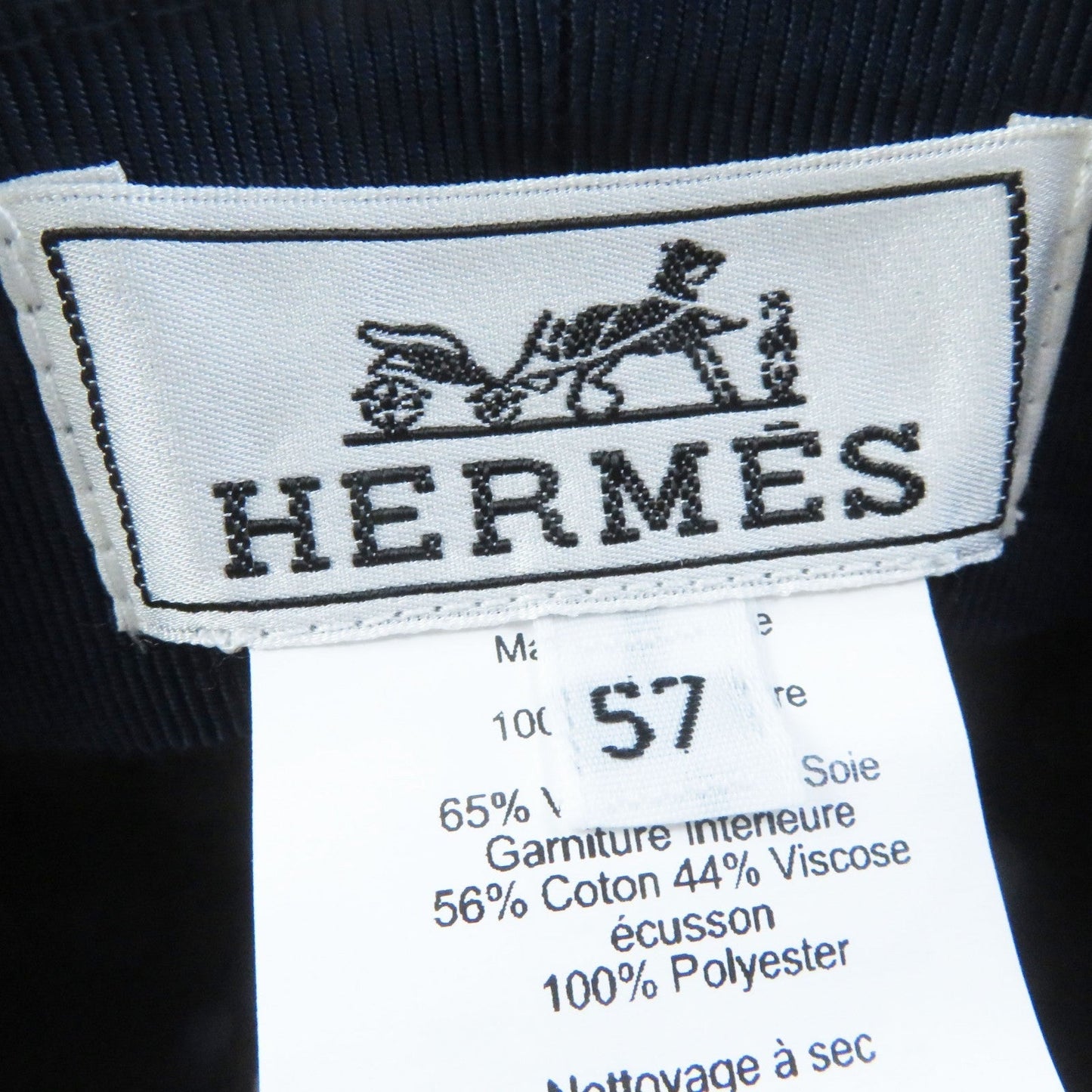 HERMES Casquette cashmere blue Dauville 57