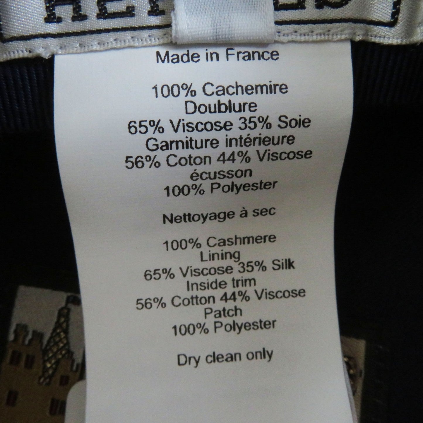 HERMES Casquette cashmere blue Dauville 57