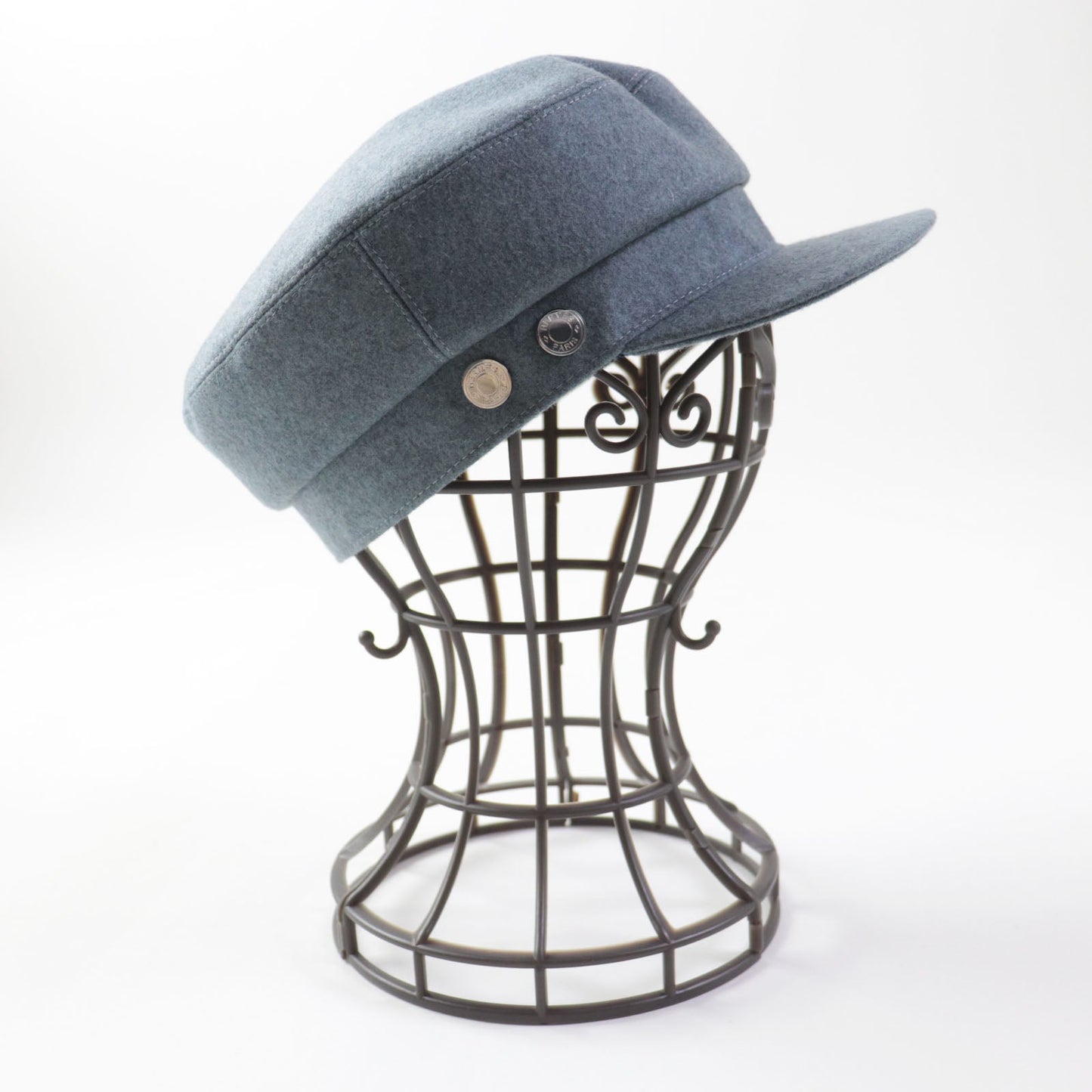 HERMES Casquette cashmere blue Dauville 57