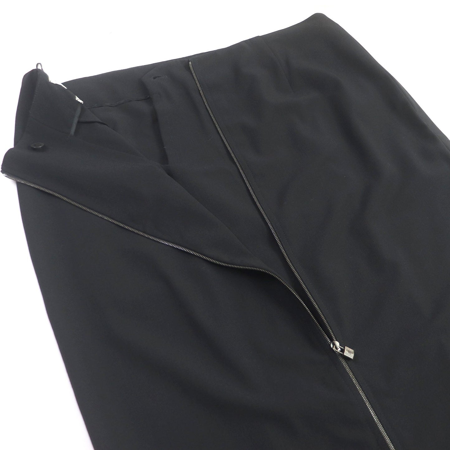 HERMES Tight Skirt Virgin wool black 42