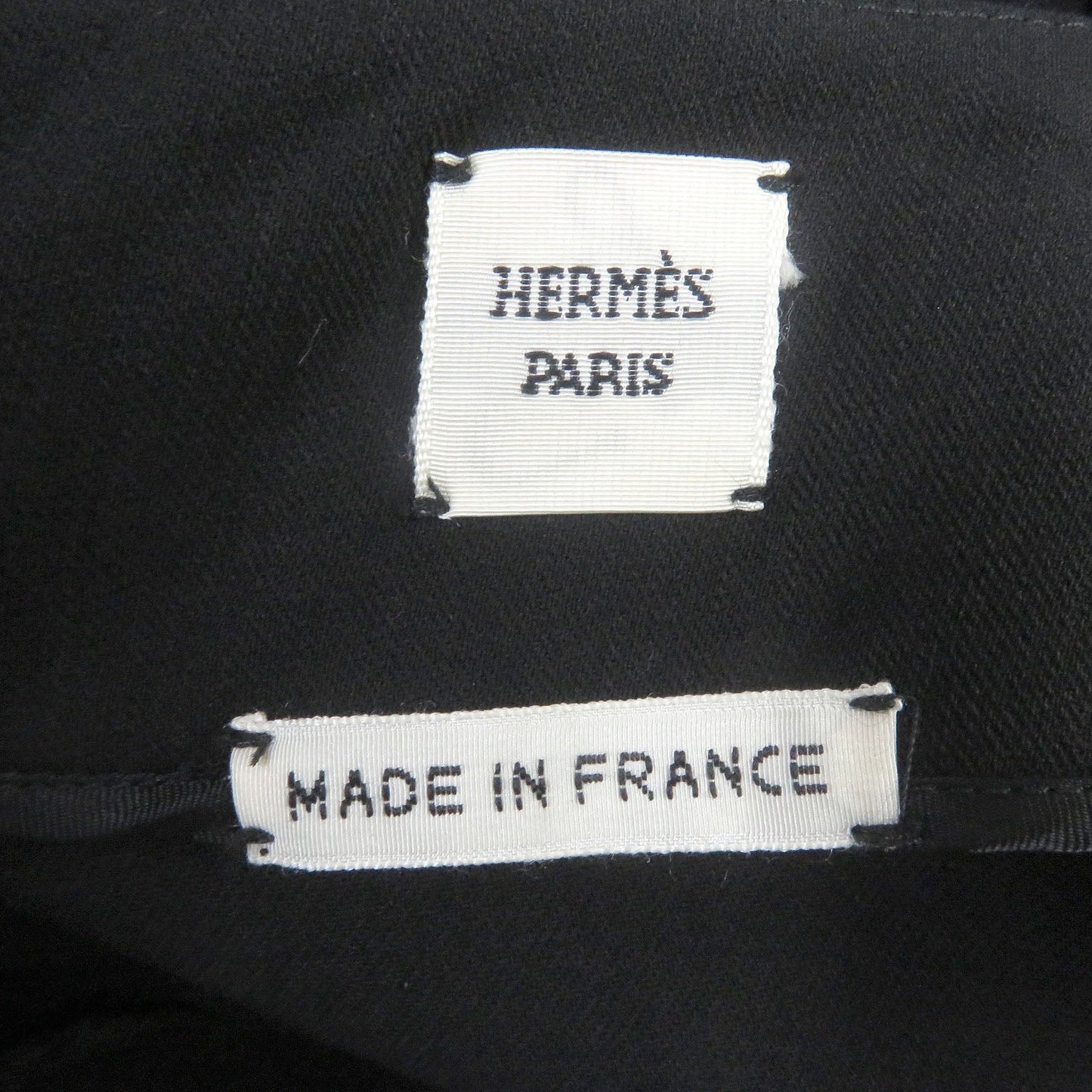 HERMES Tight Skirt Virgin wool black 42
