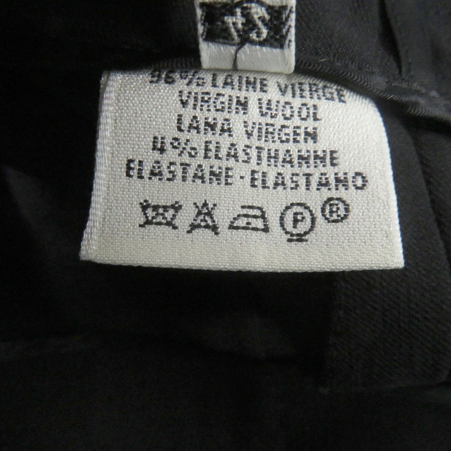 HERMES Tight Skirt Virgin wool black 42