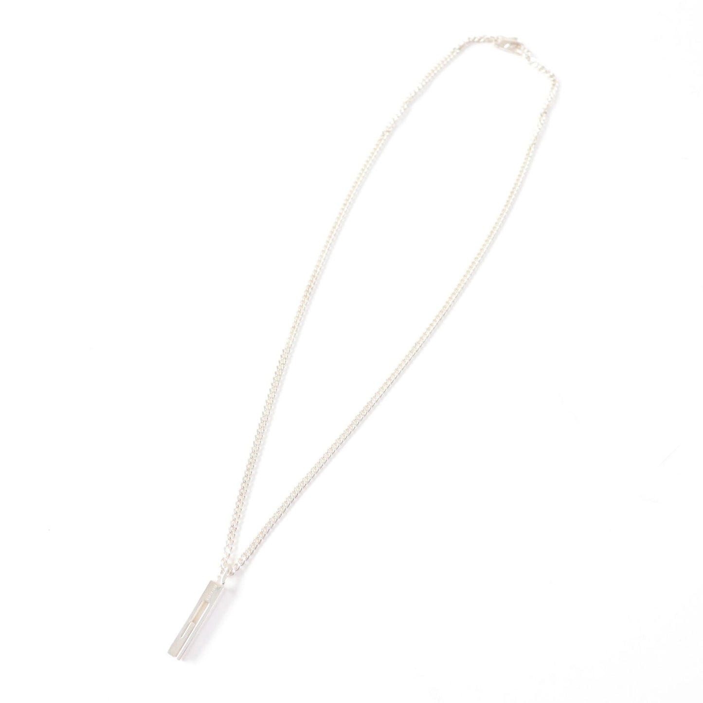 GUCCI Necklace AG925 Silver G motif cut out