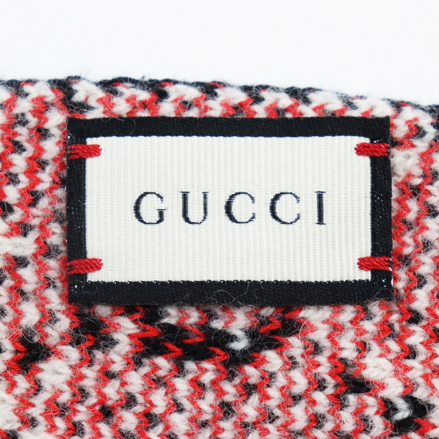 GUCCI Scarf Main: 64% cotton, Main: 36% wool Black type mens Used