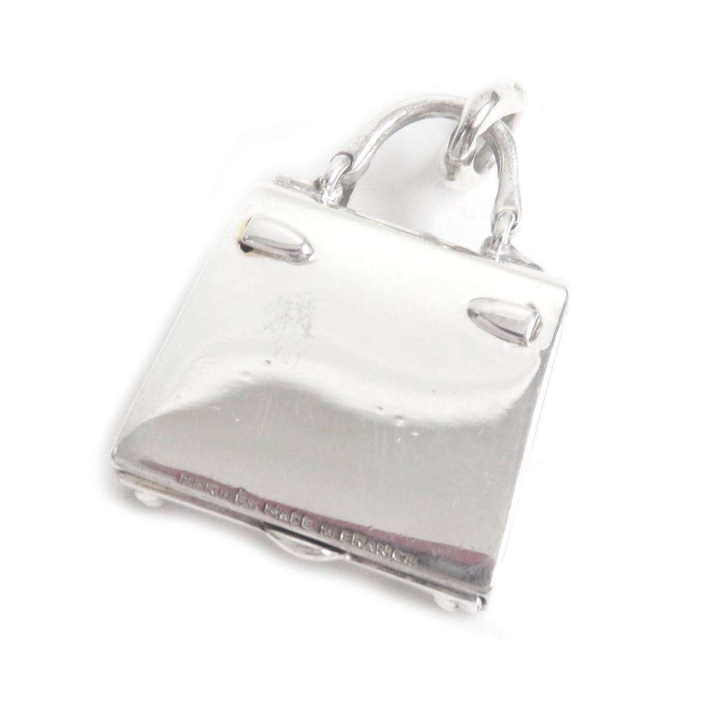 HERMES Pendant top SV925 Silver charm Kelly Pentact Top