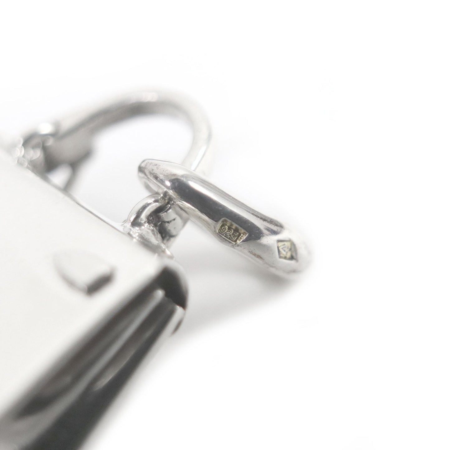 HERMES Pendant top SV925 Silver charm Kelly Pentact Top