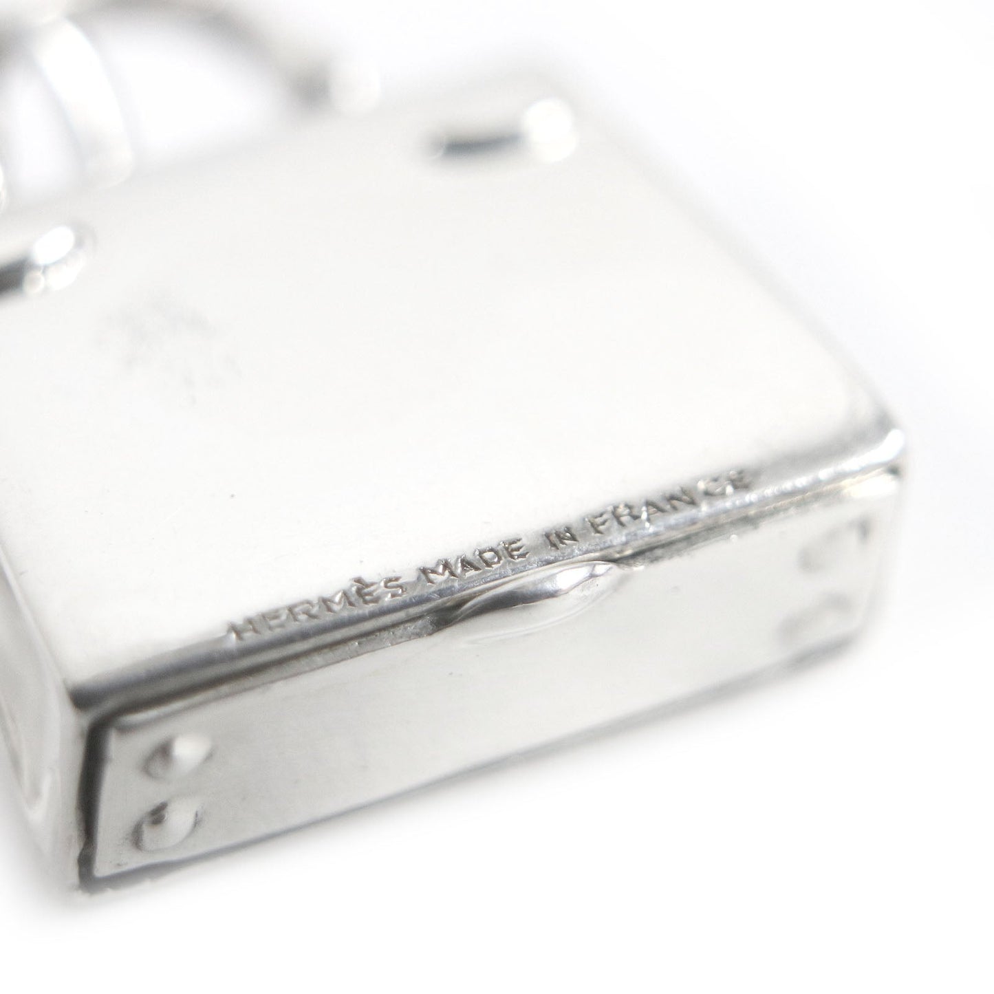 HERMES Pendant top SV925 Silver charm Kelly Pentact Top