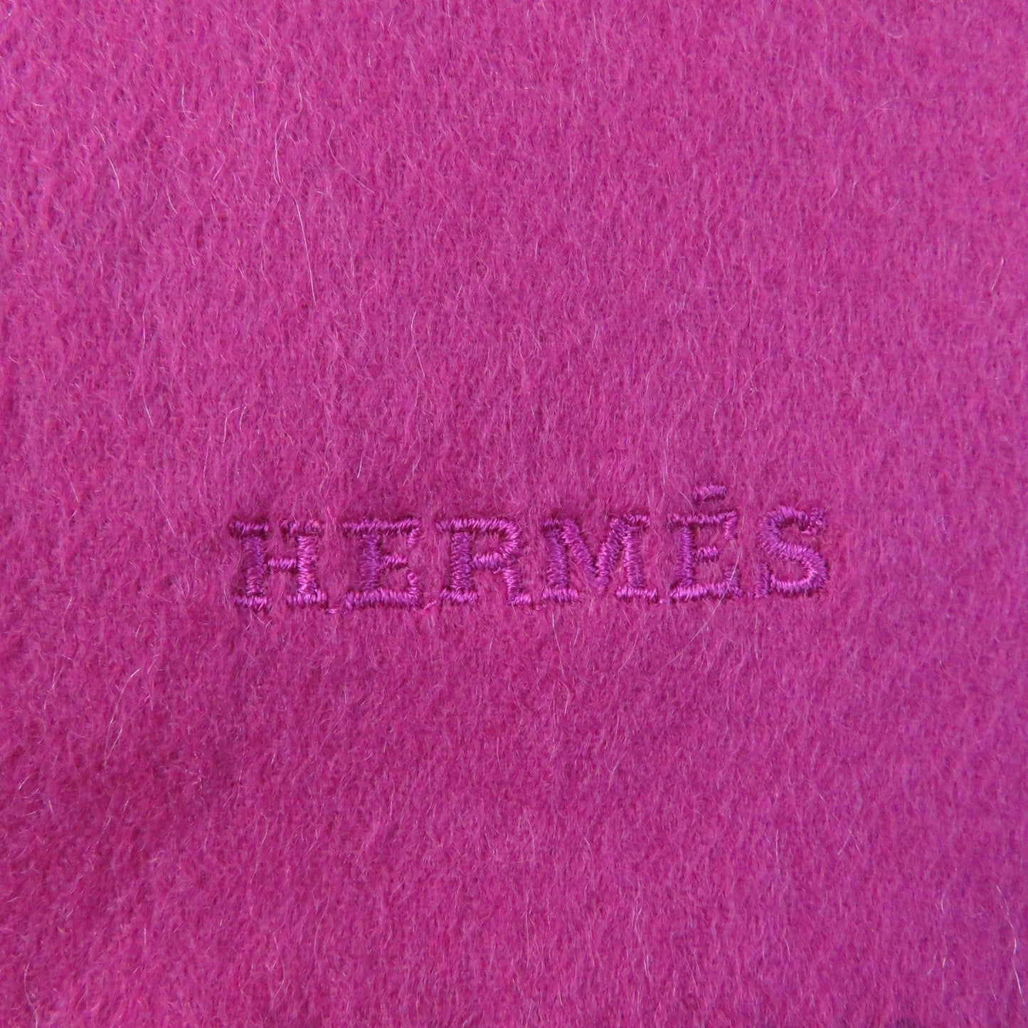 HERMES Scarf Main: 100% cashmere pink Women Used