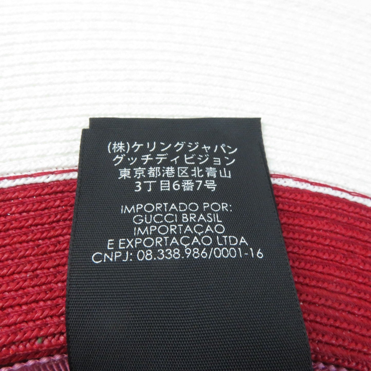 GUCCI hat 454667 polyester Tricolor PAPIER WIDE BRIM HAT