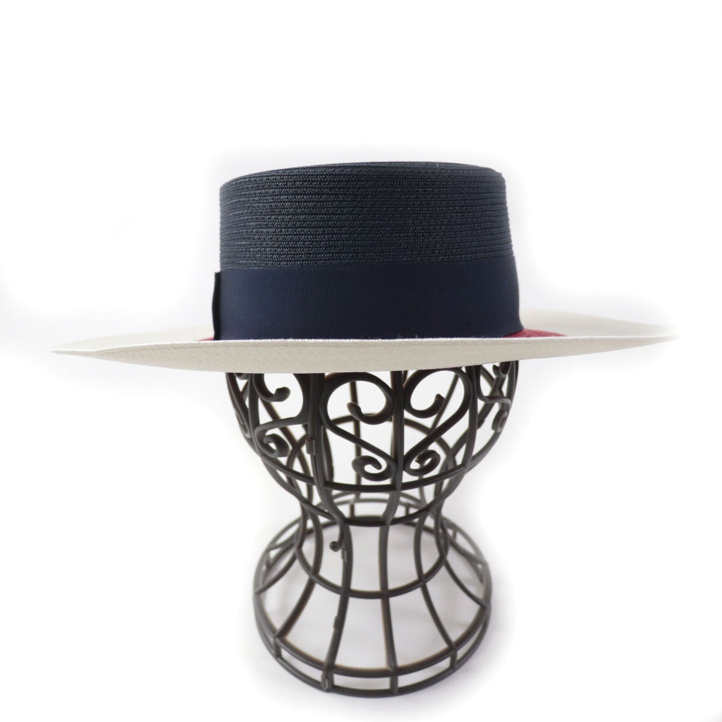 GUCCI hat 454667 polyester Tricolor PAPIER WIDE BRIM HAT