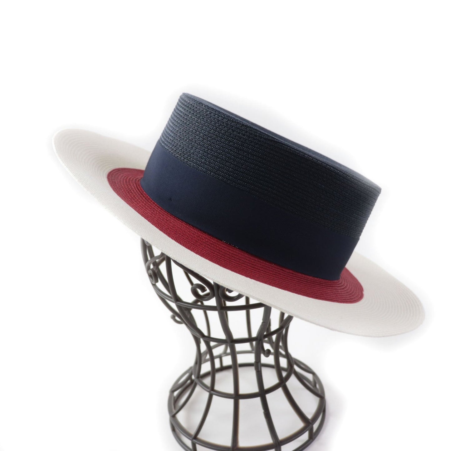 GUCCI hat 454667 polyester Tricolor PAPIER WIDE BRIM HAT