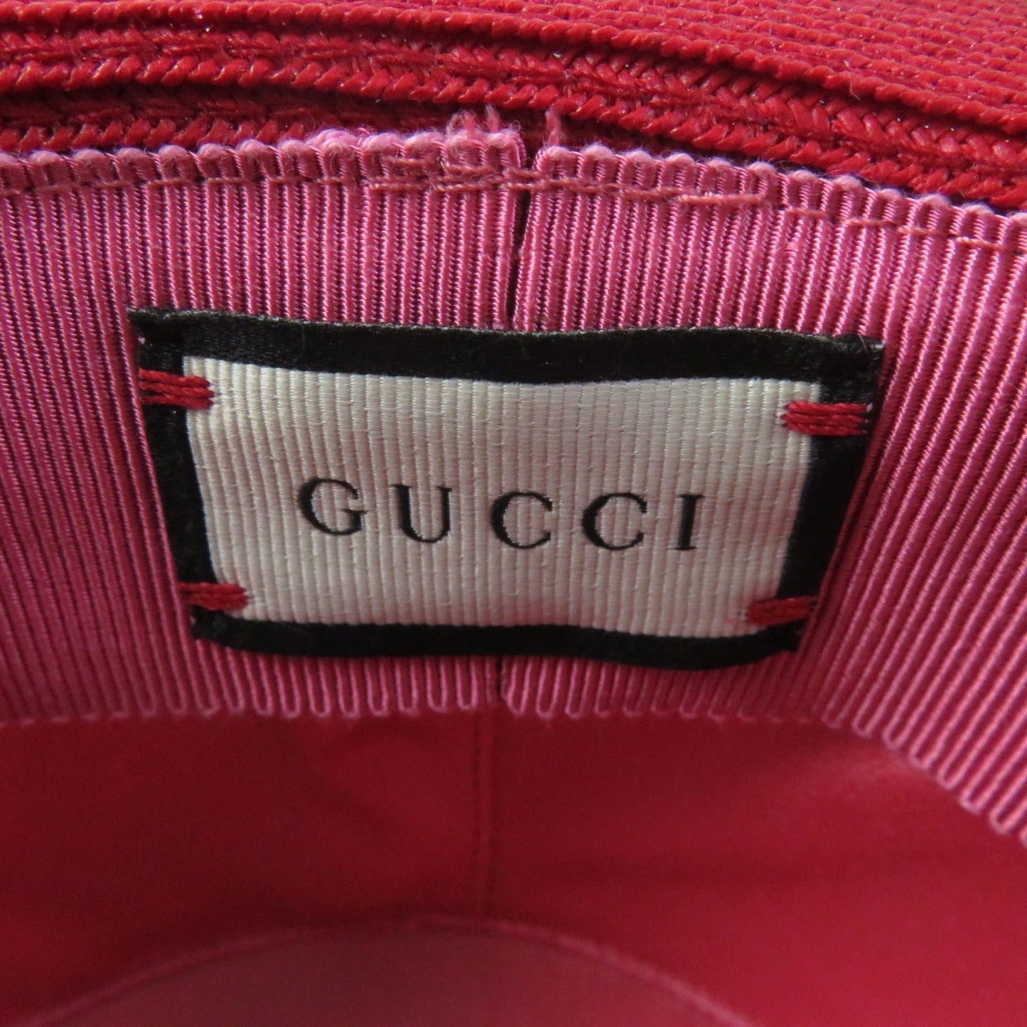 GUCCI hat 454667 polyester Tricolor PAPIER WIDE BRIM HAT
