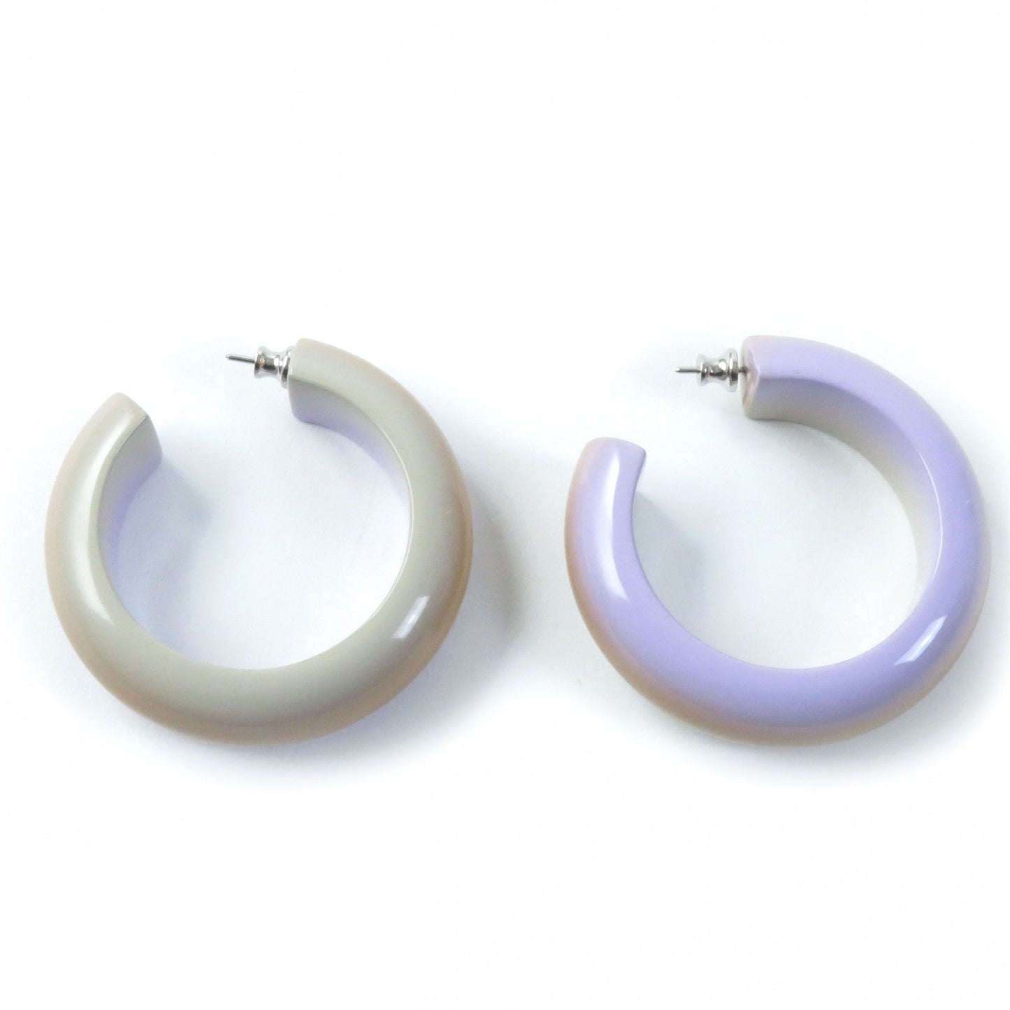 HERMES Pierce Lakkawood Lila Stand Earrings Fusion PM
