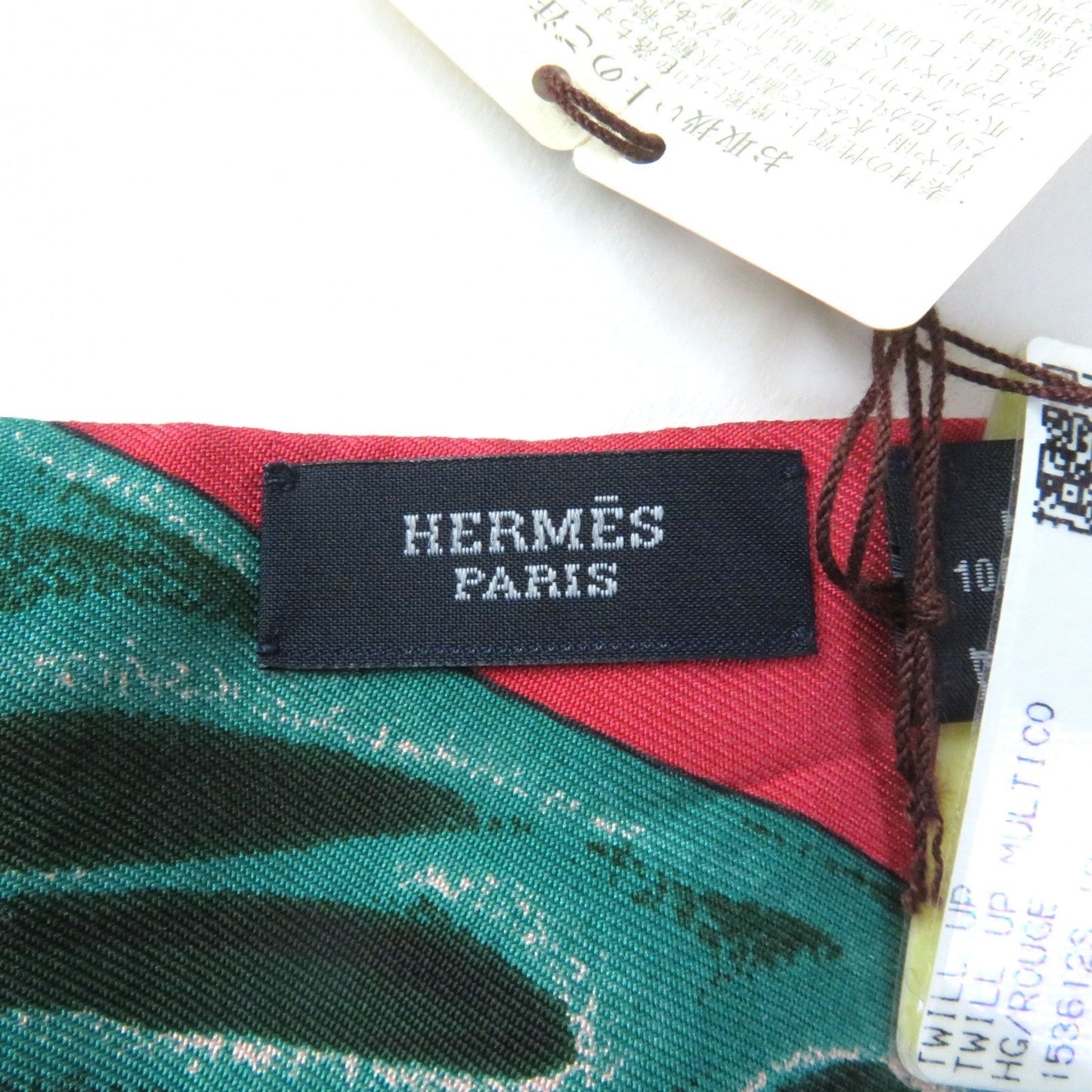 HERMES scarf Main: 100% silk MULTICO/ROUGE PANI LA SHAR PAWNEE Pawny Chief Twill up Women Used