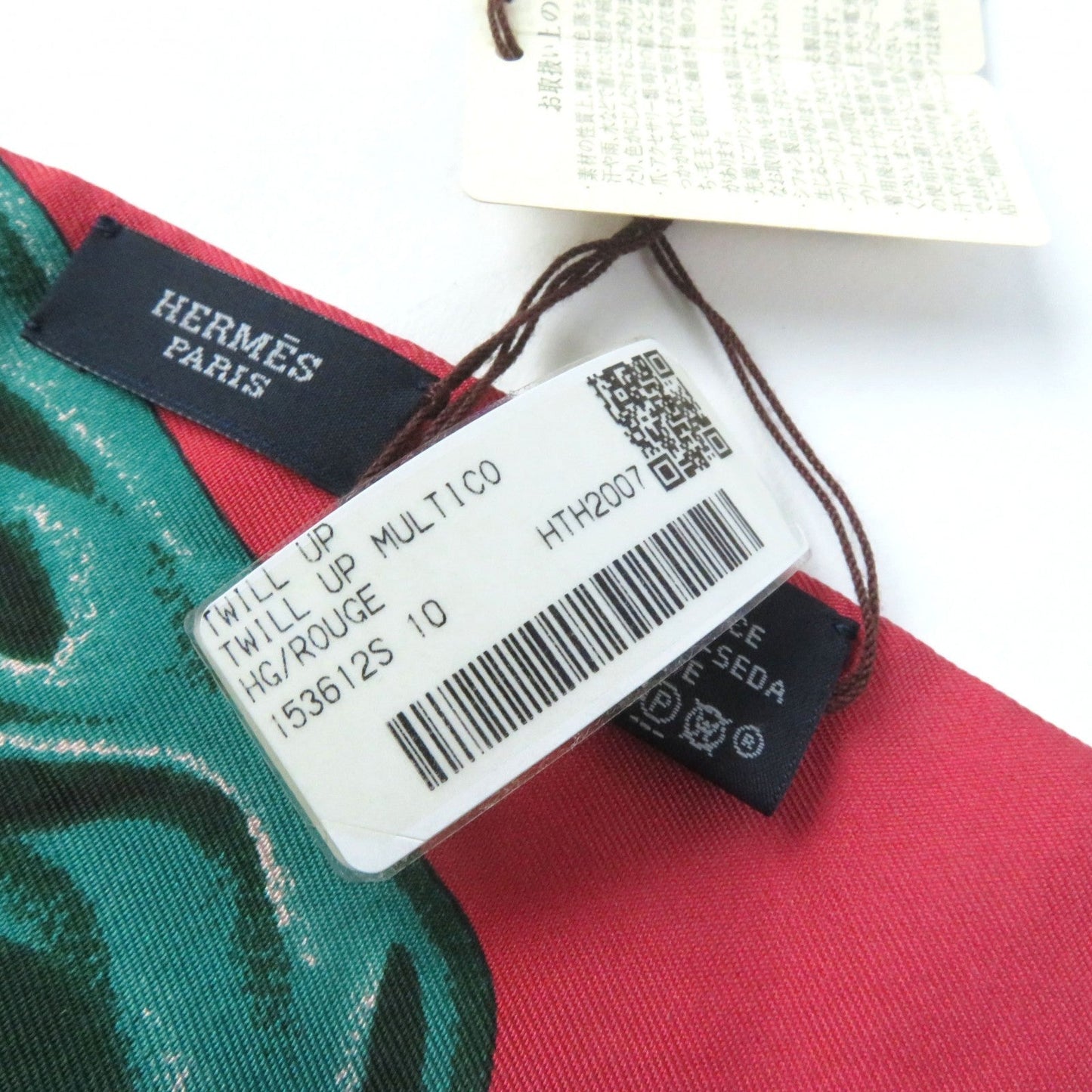 HERMES scarf Main: 100% silk MULTICO/ROUGE PANI LA SHAR PAWNEE Pawny Chief Twill up Women Used