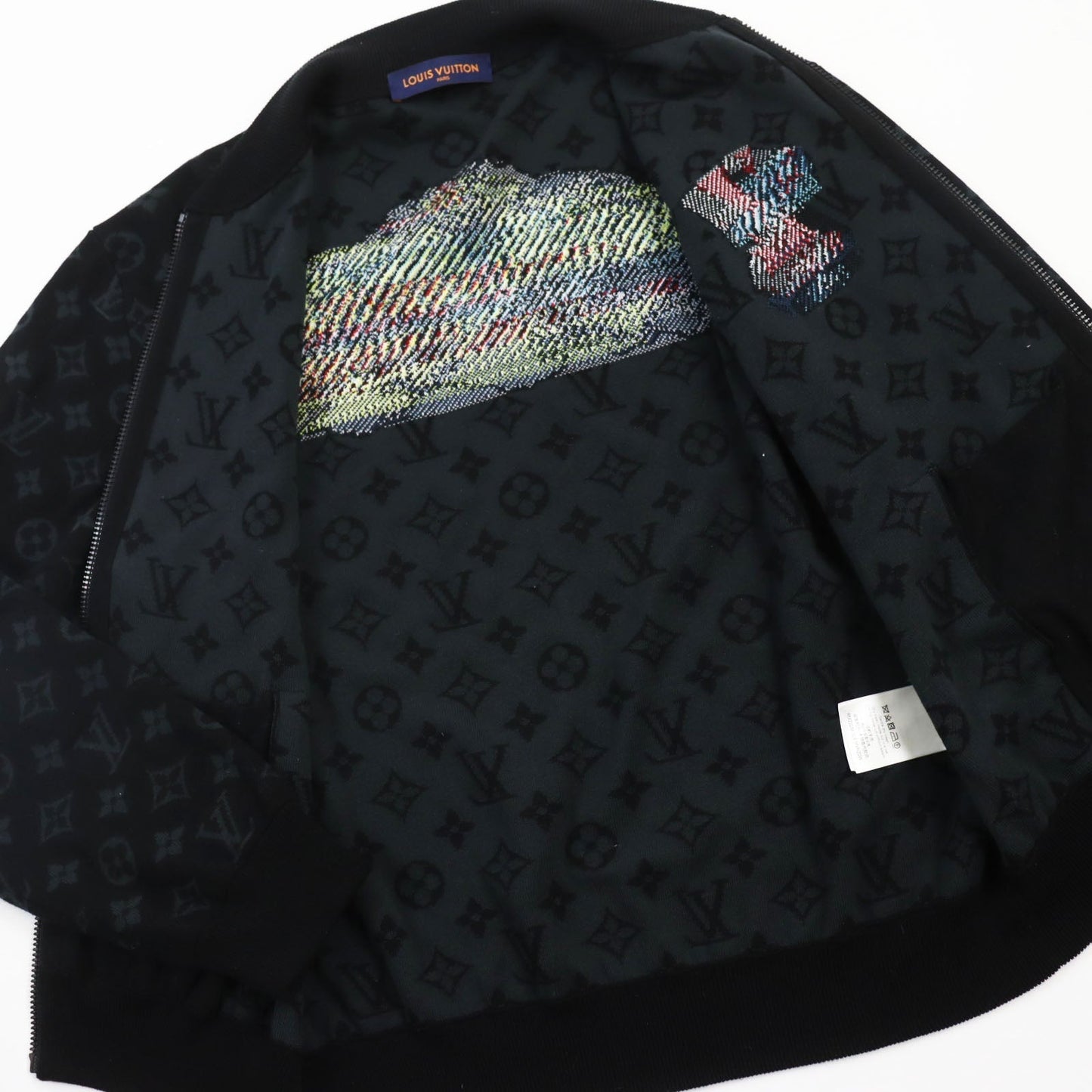 LOUIS VUITTON Blouson 1AA4XT cotton black LV Graffiti Zip Blouson M