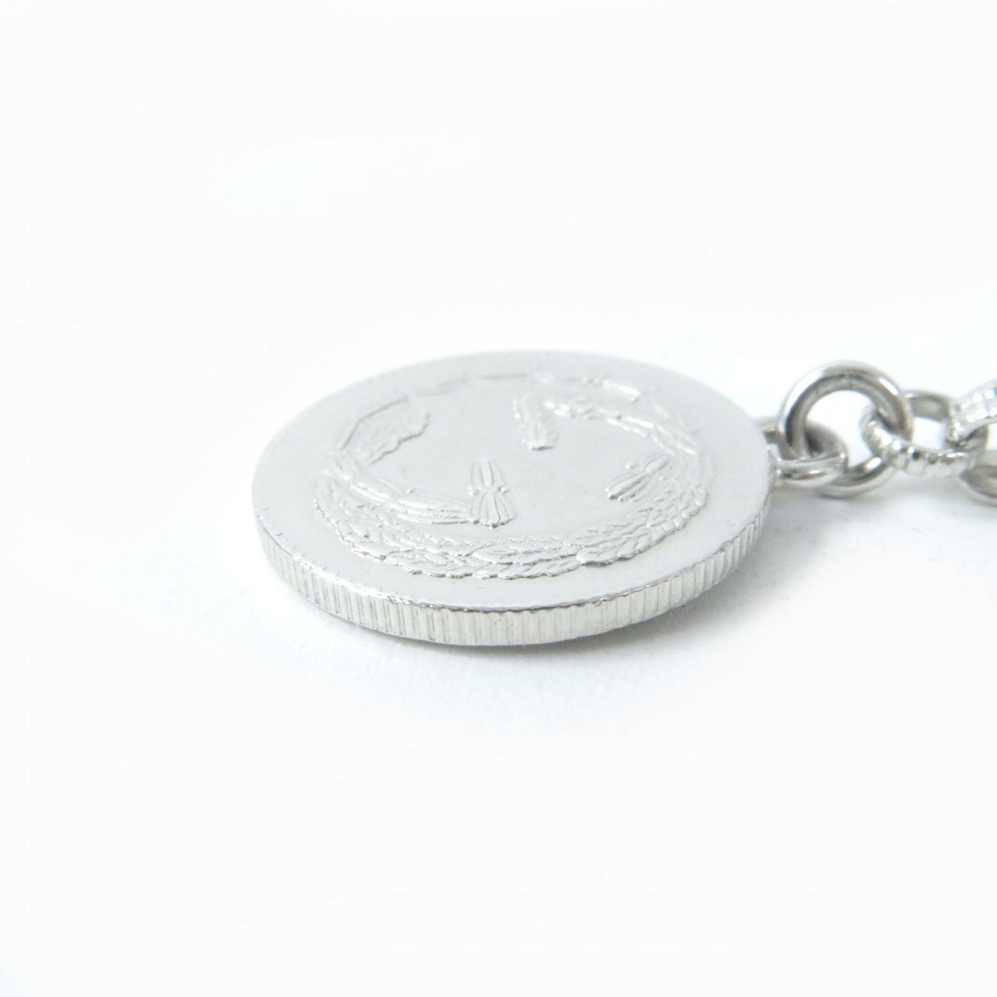 GUCCI bracelet 433499 AG925 Silver Interlocking G BEE Coin 18