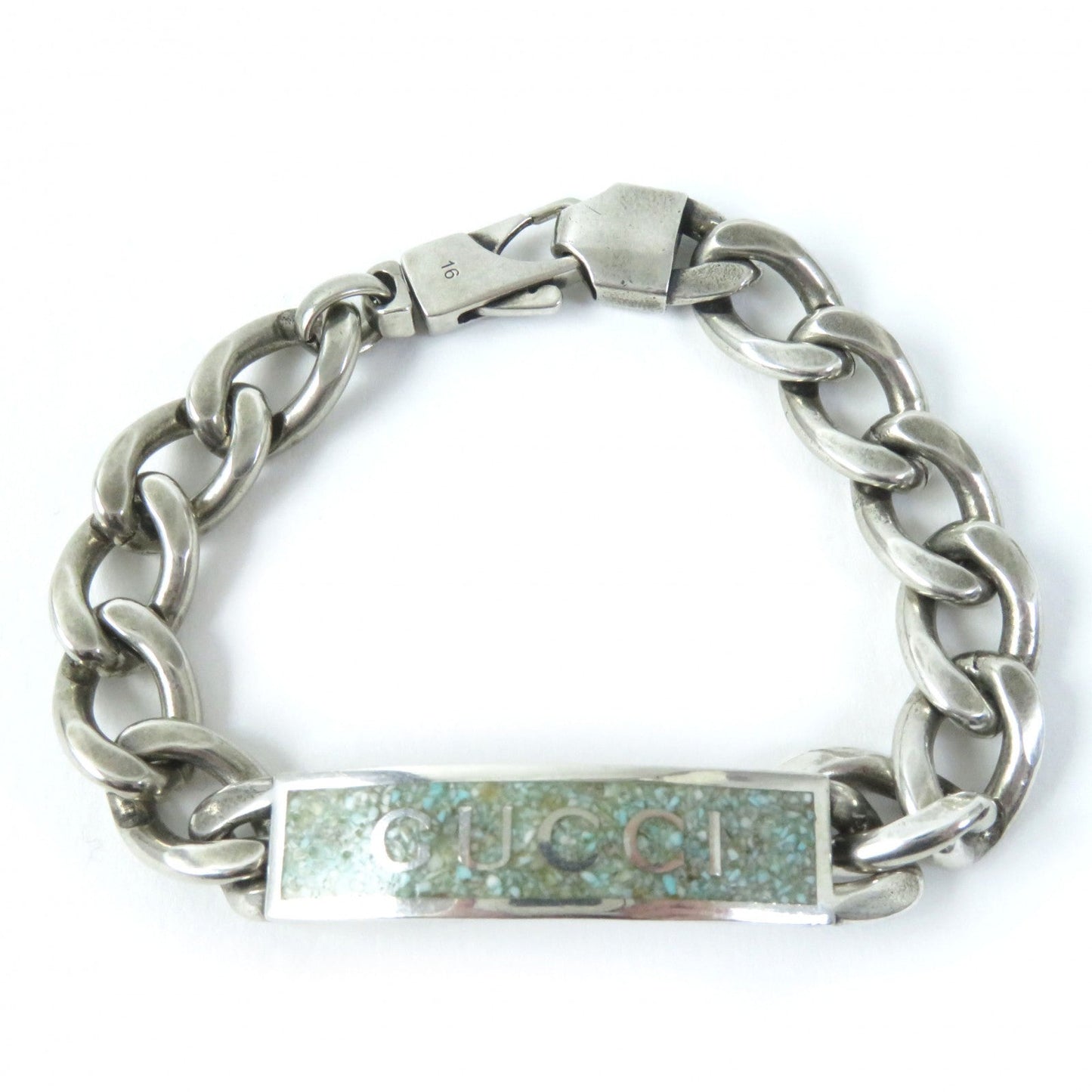 GUCCI bracelet 678712 AG925 Silver blue 16