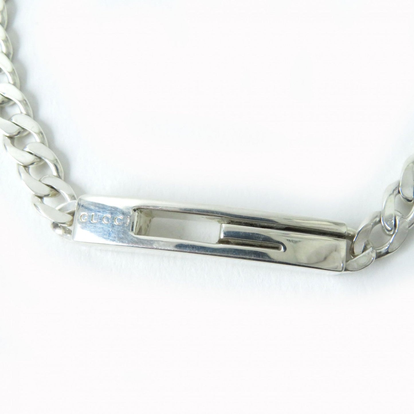 GUCCI bracelet 223738 AG925 Silver Cutout G 16