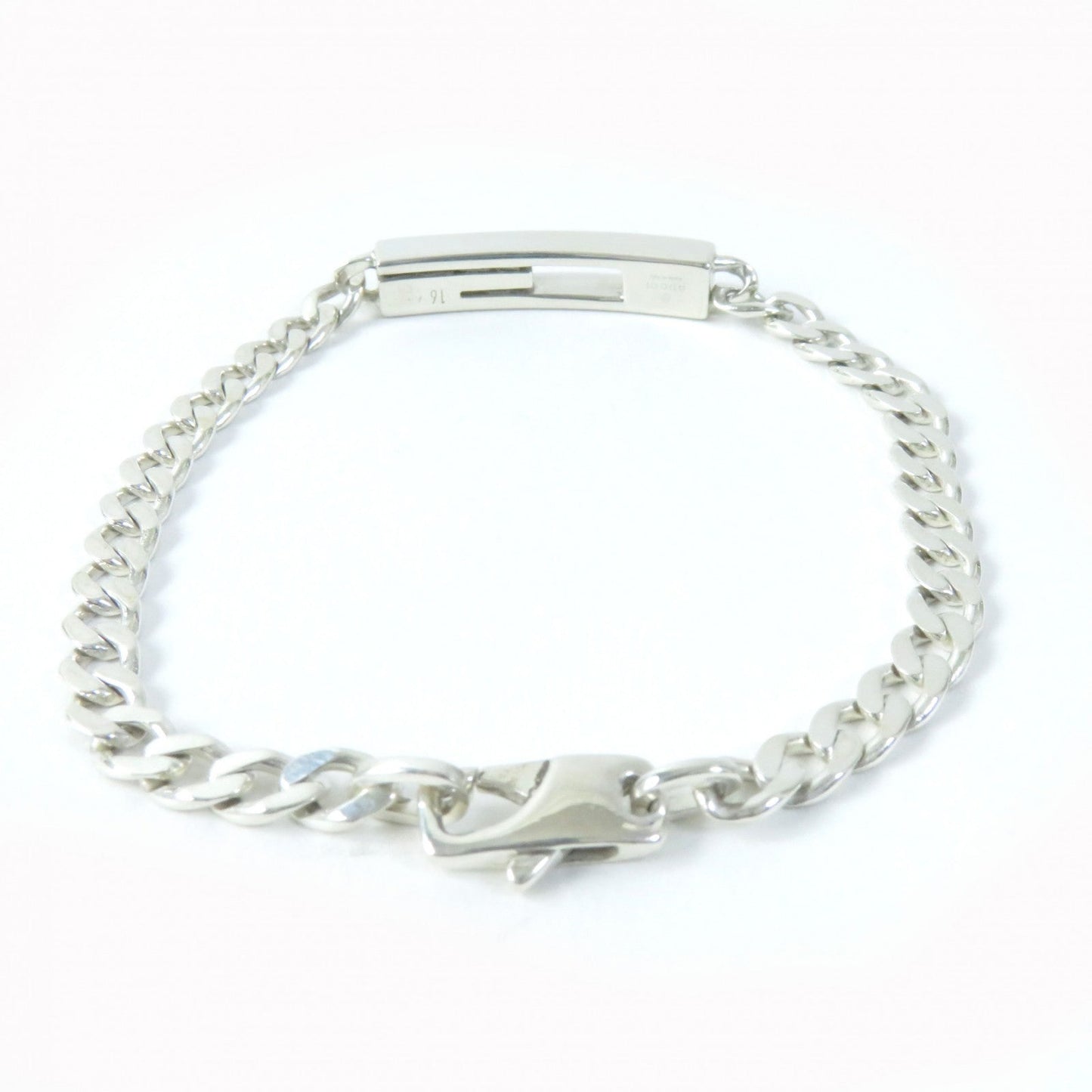 GUCCI bracelet 223738 AG925 Silver Cutout G 16
