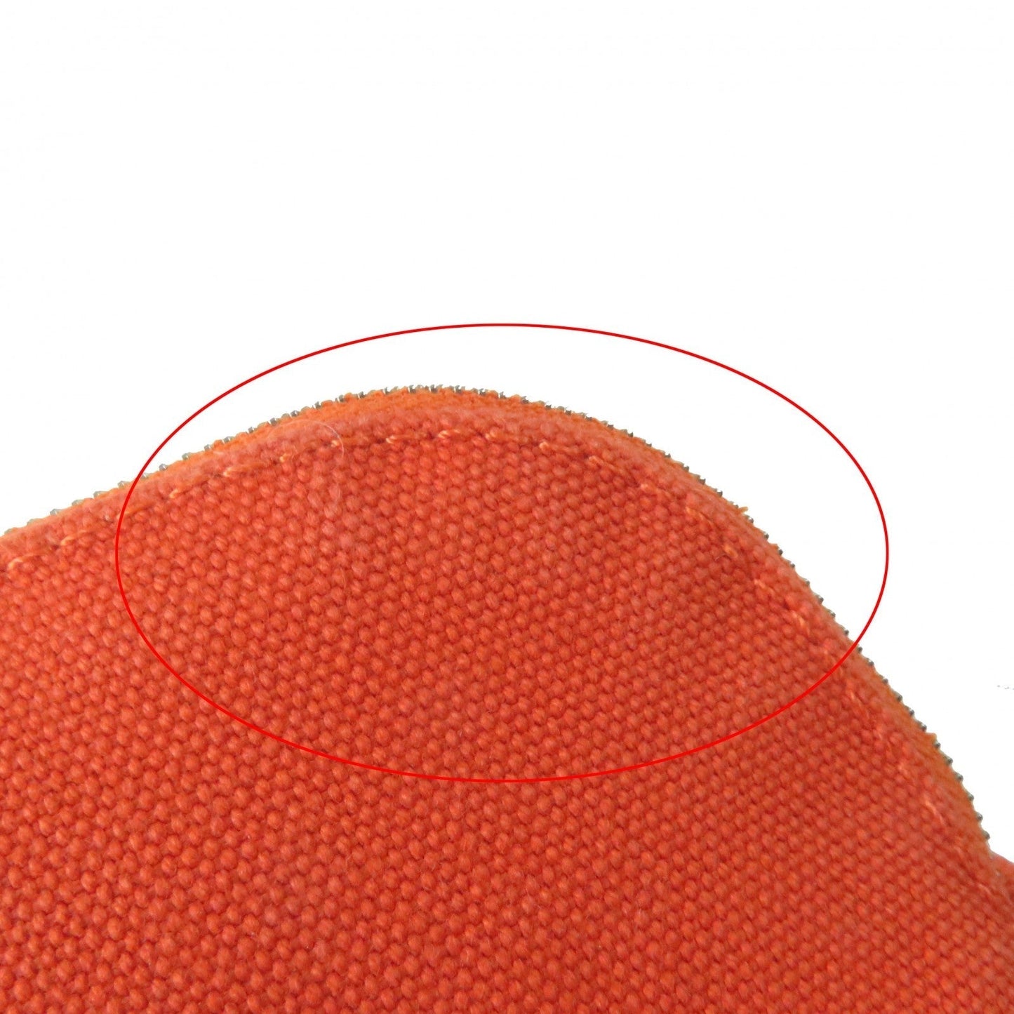 HERMES Pouch cotton Orange Bored Pouch PM