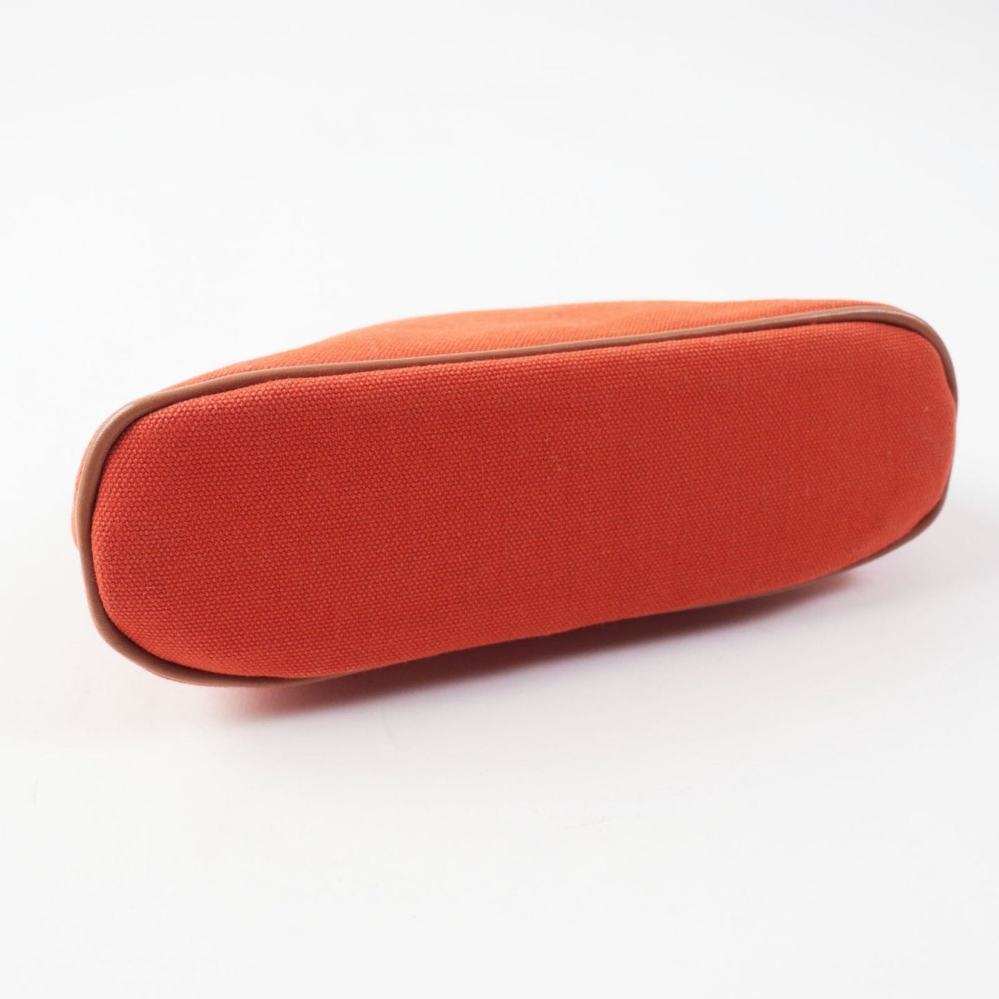 HERMES Pouch cotton Orange Bored Pouch PM