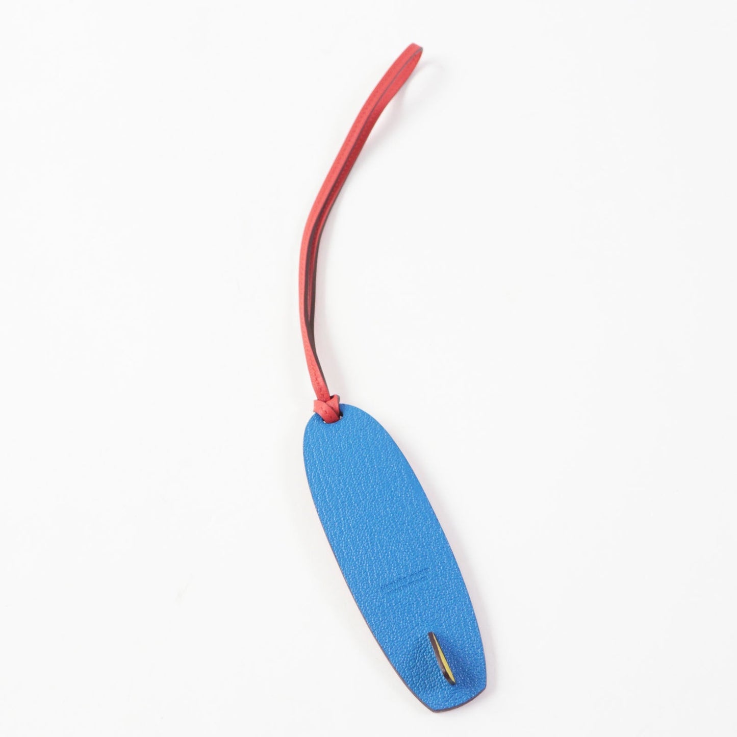 HERMES Bag charm Chevre Misol Red Blue Yellow Petit Ash