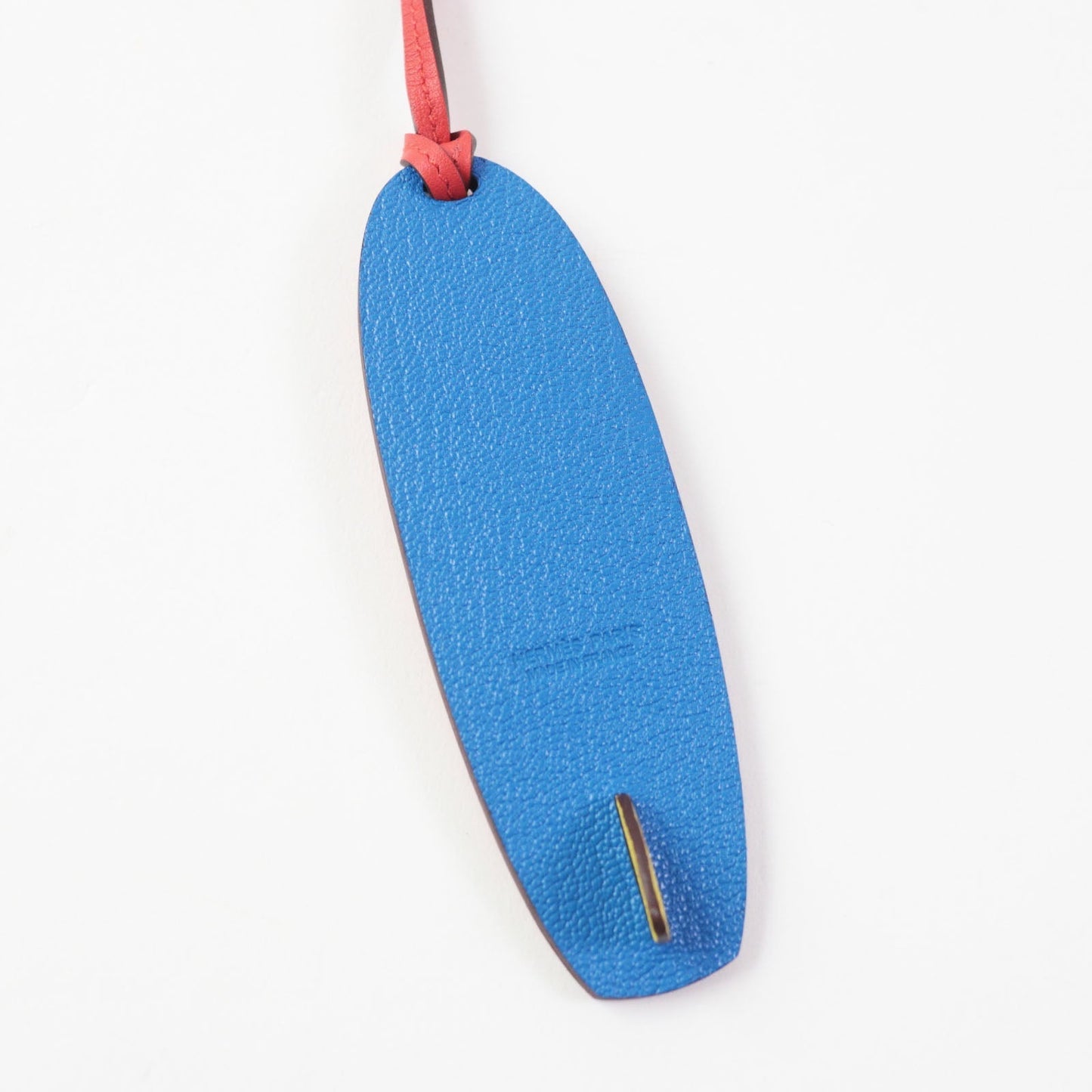 HERMES Bag charm Chevre Misol Red Blue Yellow Petit Ash