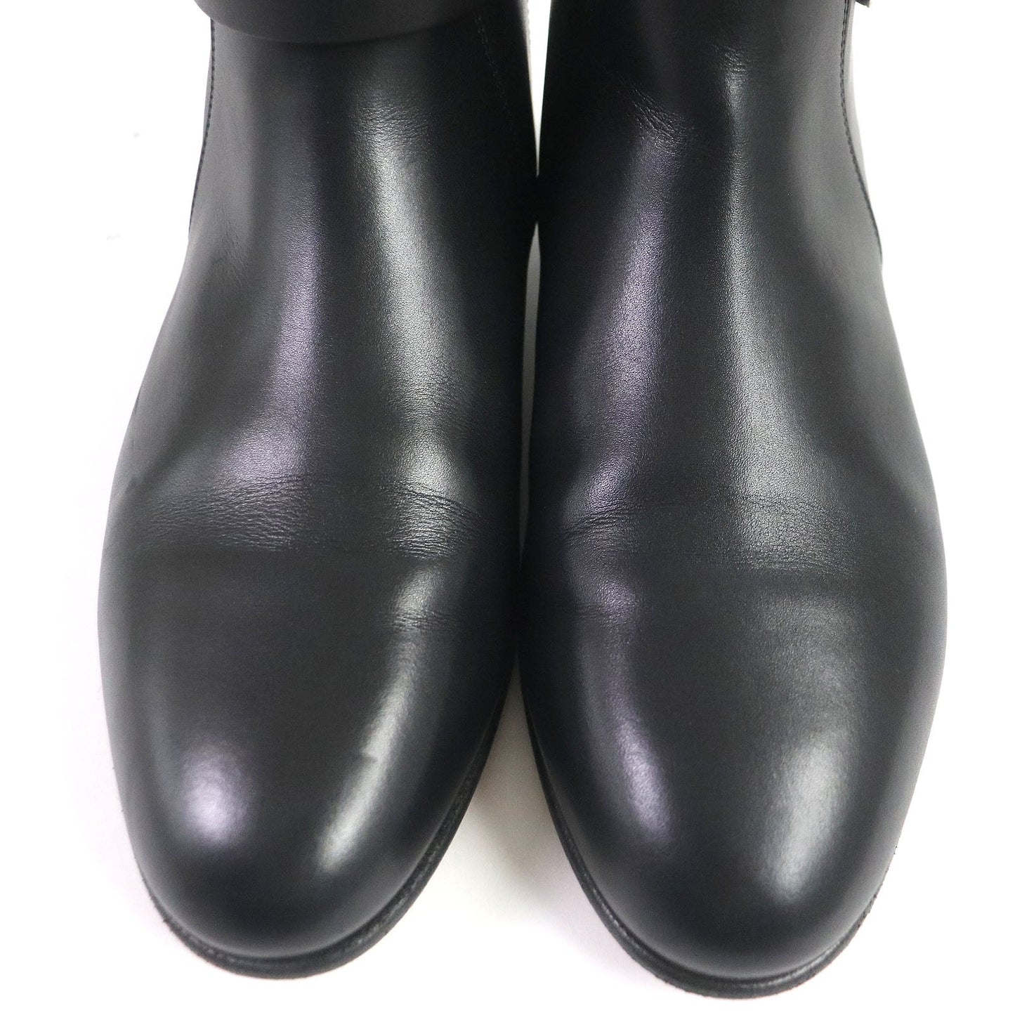 HERMES short boots H162133Z Main: Leather black Neo Women 36.5 Used