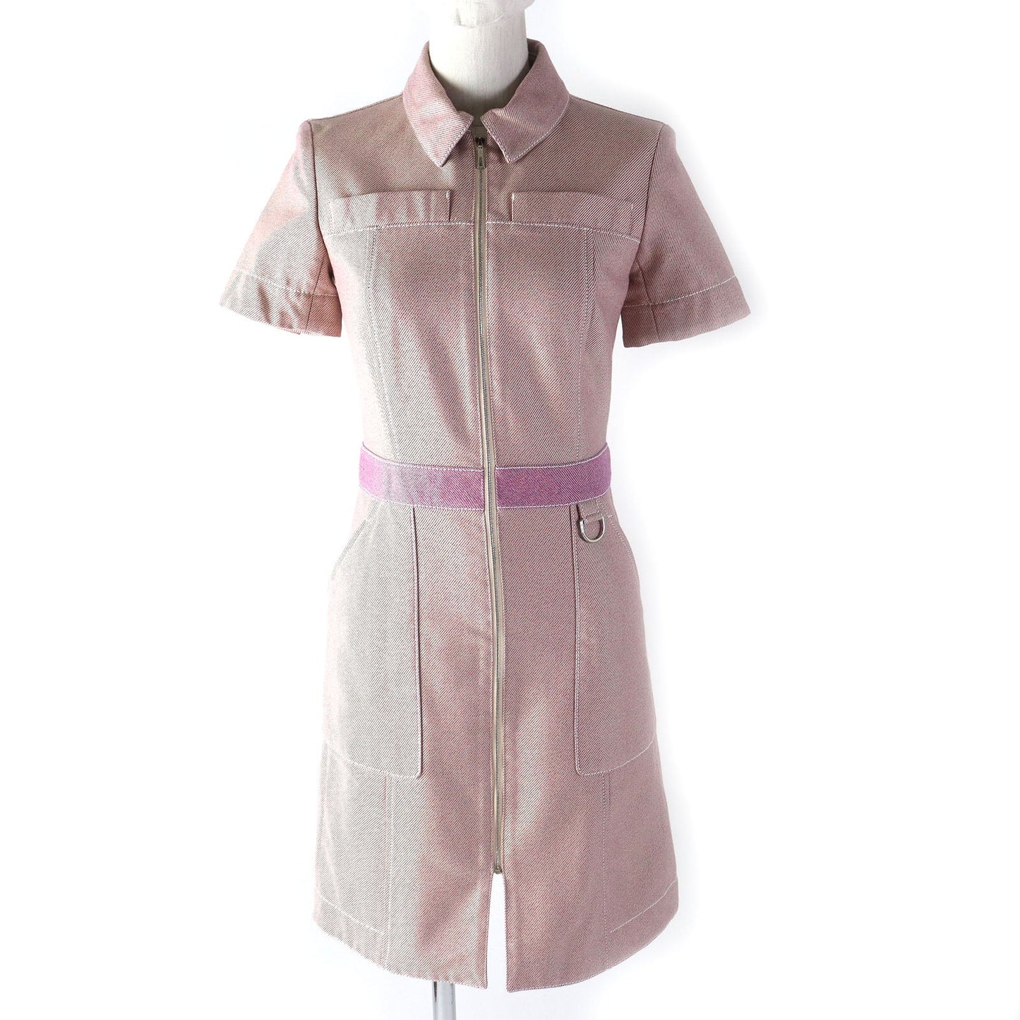 HERMES one piece cotton Pink type 34