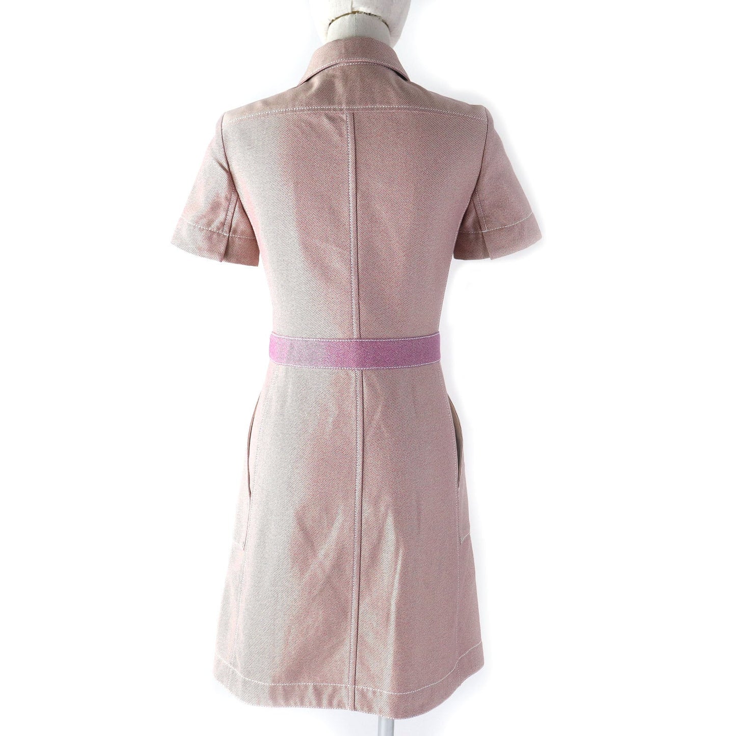 HERMES one piece cotton Pink type 34
