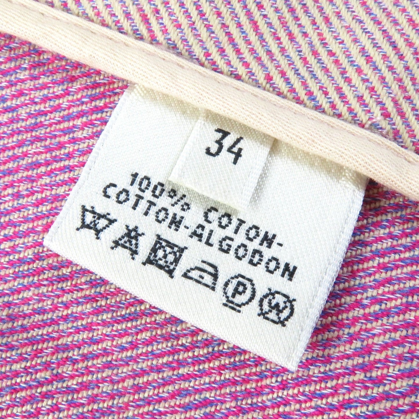 HERMES one piece cotton Pink type 34