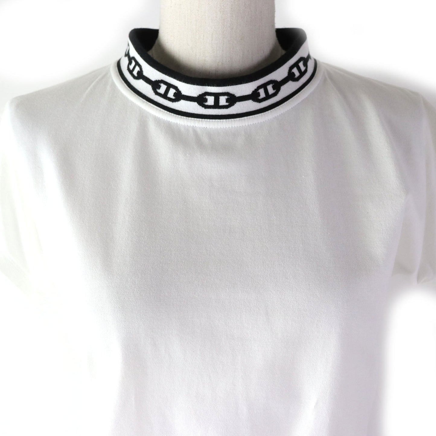 HERMES Short sleeve T-shirt cotton White black 34