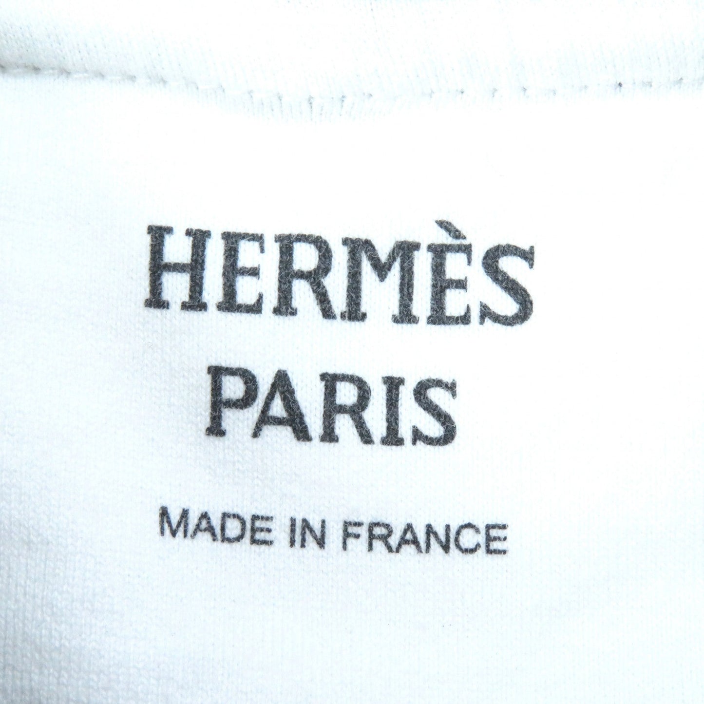 HERMES Short sleeve T-shirt cotton White black 34