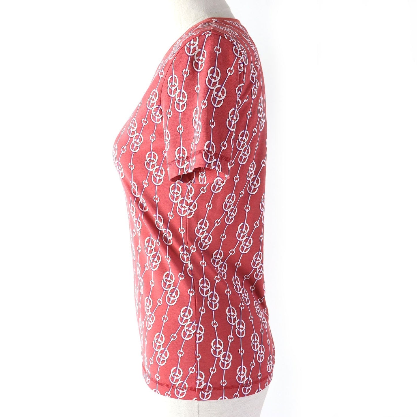 HERMES Short sleeve T-shirt cotton Red type 34