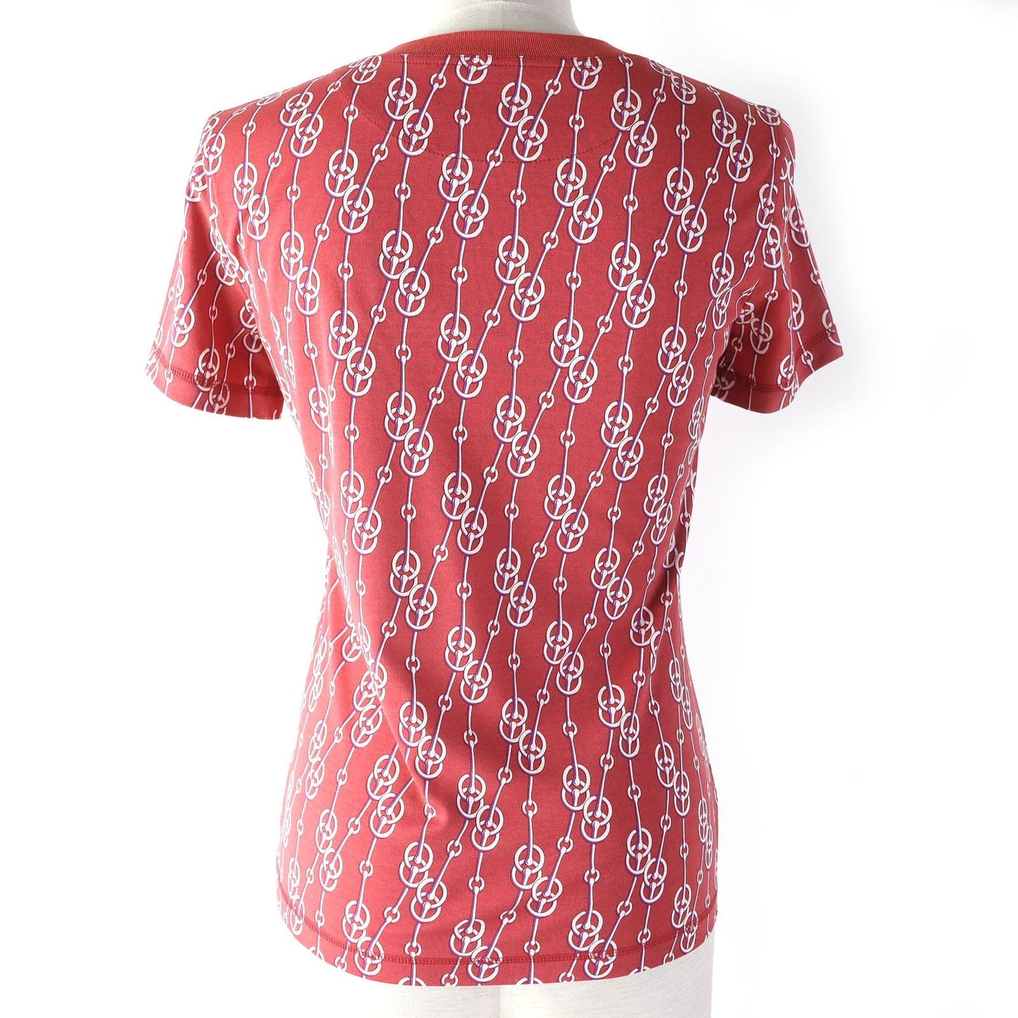 HERMES Short sleeve T-shirt cotton Red type 34