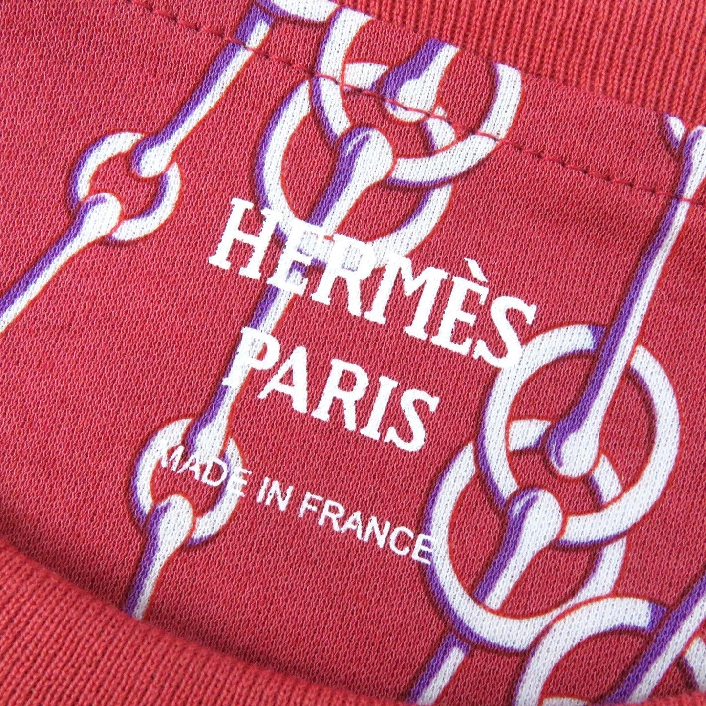 HERMES Short sleeve T-shirt cotton Red type 34