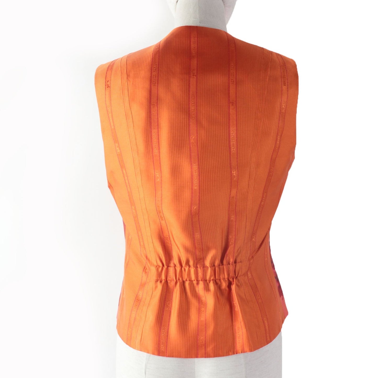 HERMES Best Main: 100% silk, Main: 100% acetate, Lining: 100% acetate Orange type CONCERTO Concerto Women 38 Used