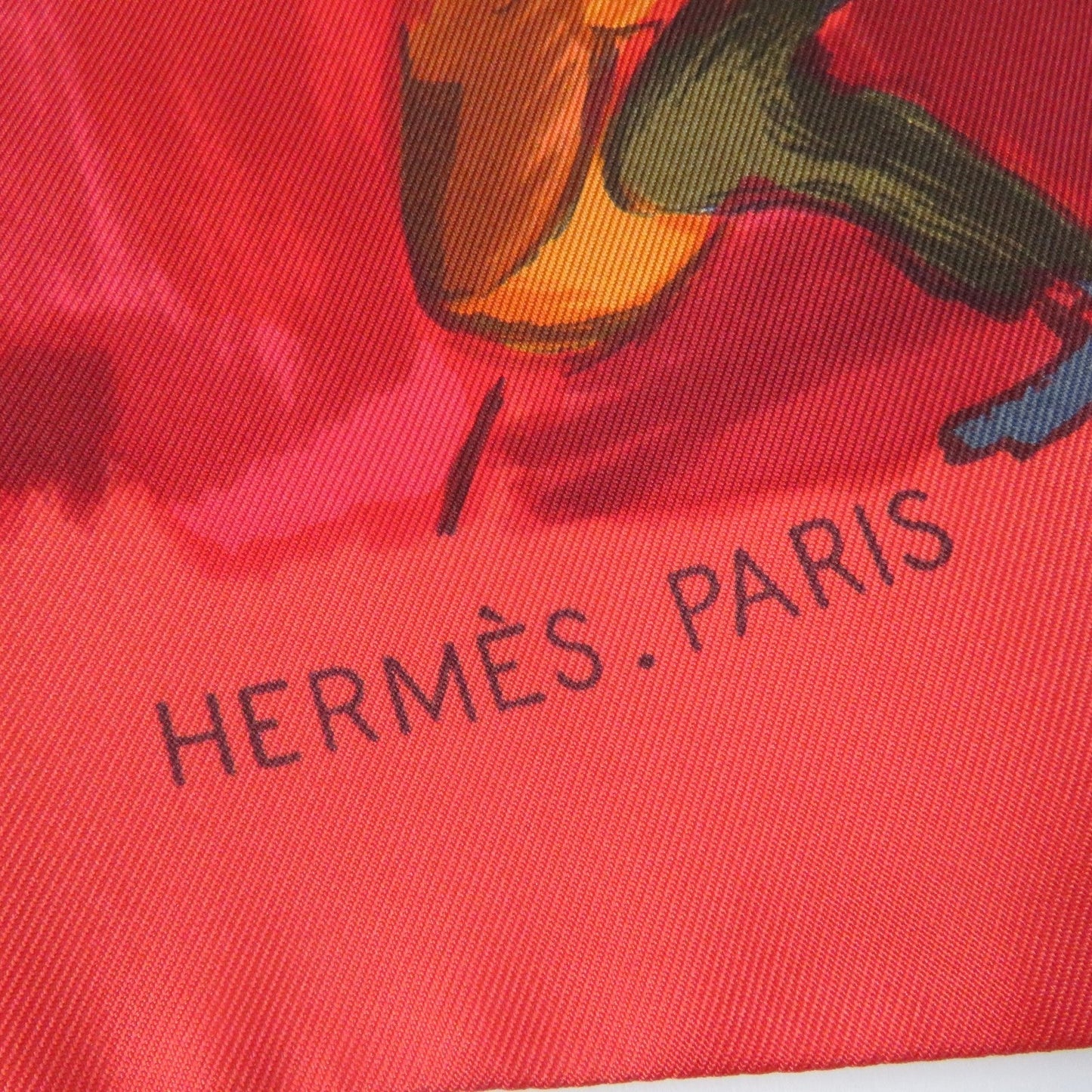 HERMES Best Main: 100% silk, Main: 100% acetate, Lining: 100% acetate Orange type CONCERTO Concerto Women 38 Used