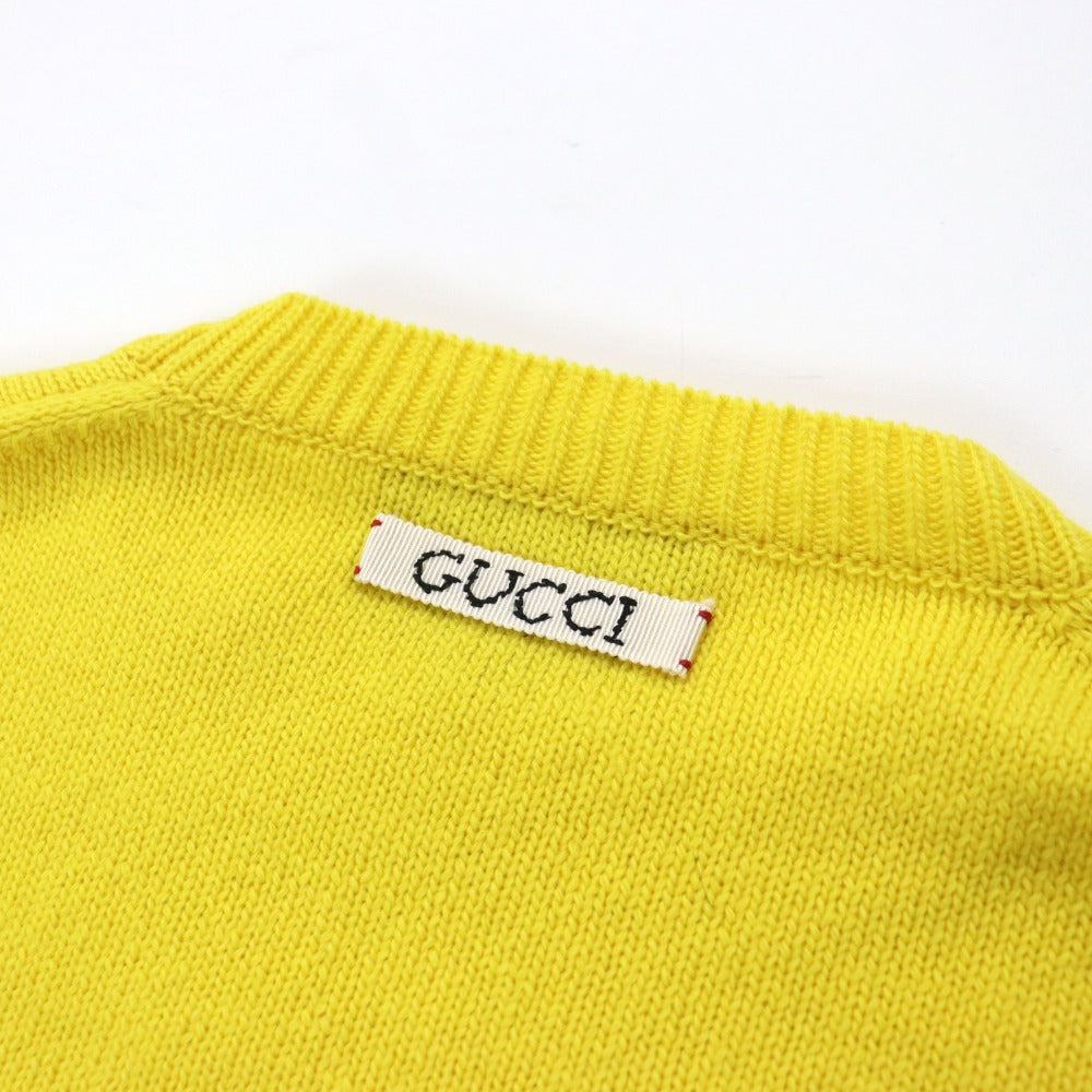 GUCCI knit 655654 XKBVZ wool yellow S