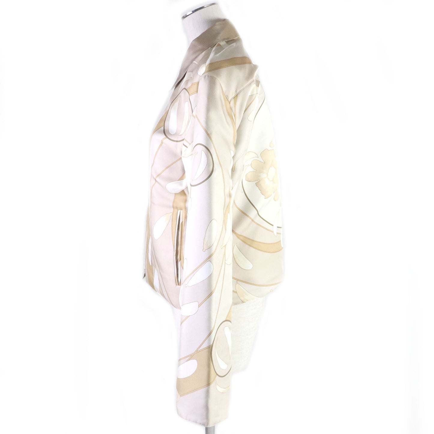 HERMES Blouson silk beige