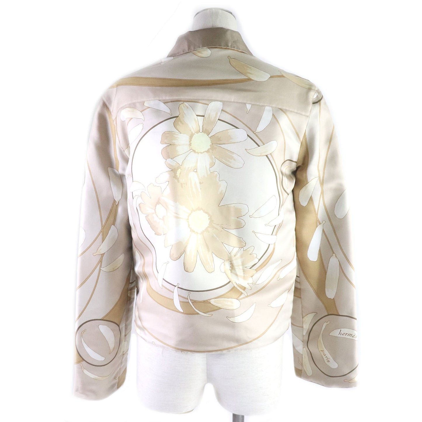 HERMES Blouson silk beige