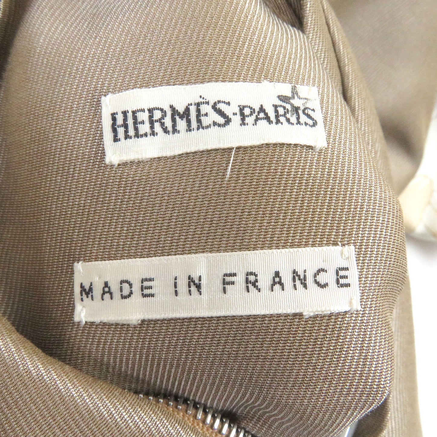 HERMES Blouson silk beige