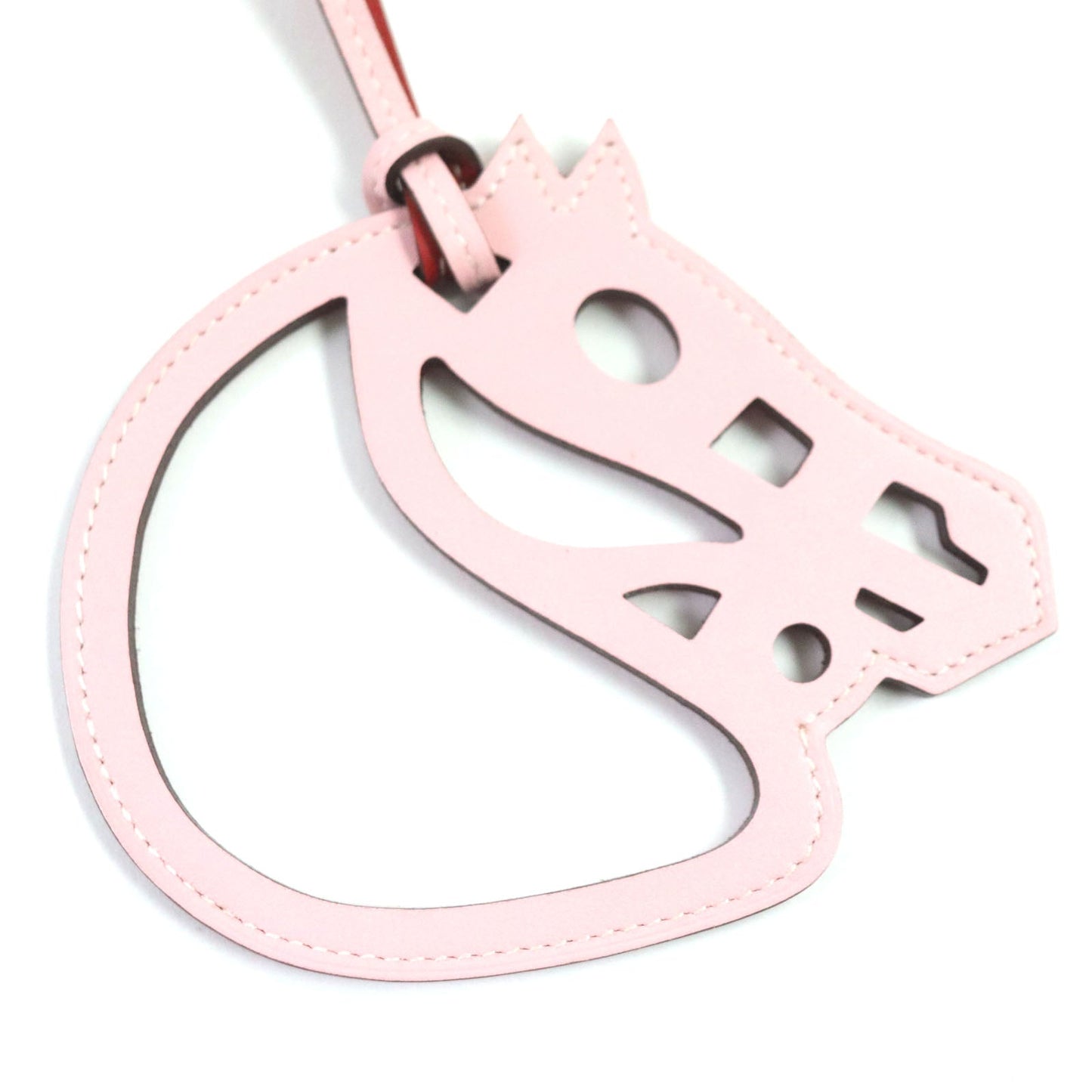 HERMES charm Swift Pink red Paddock schbar