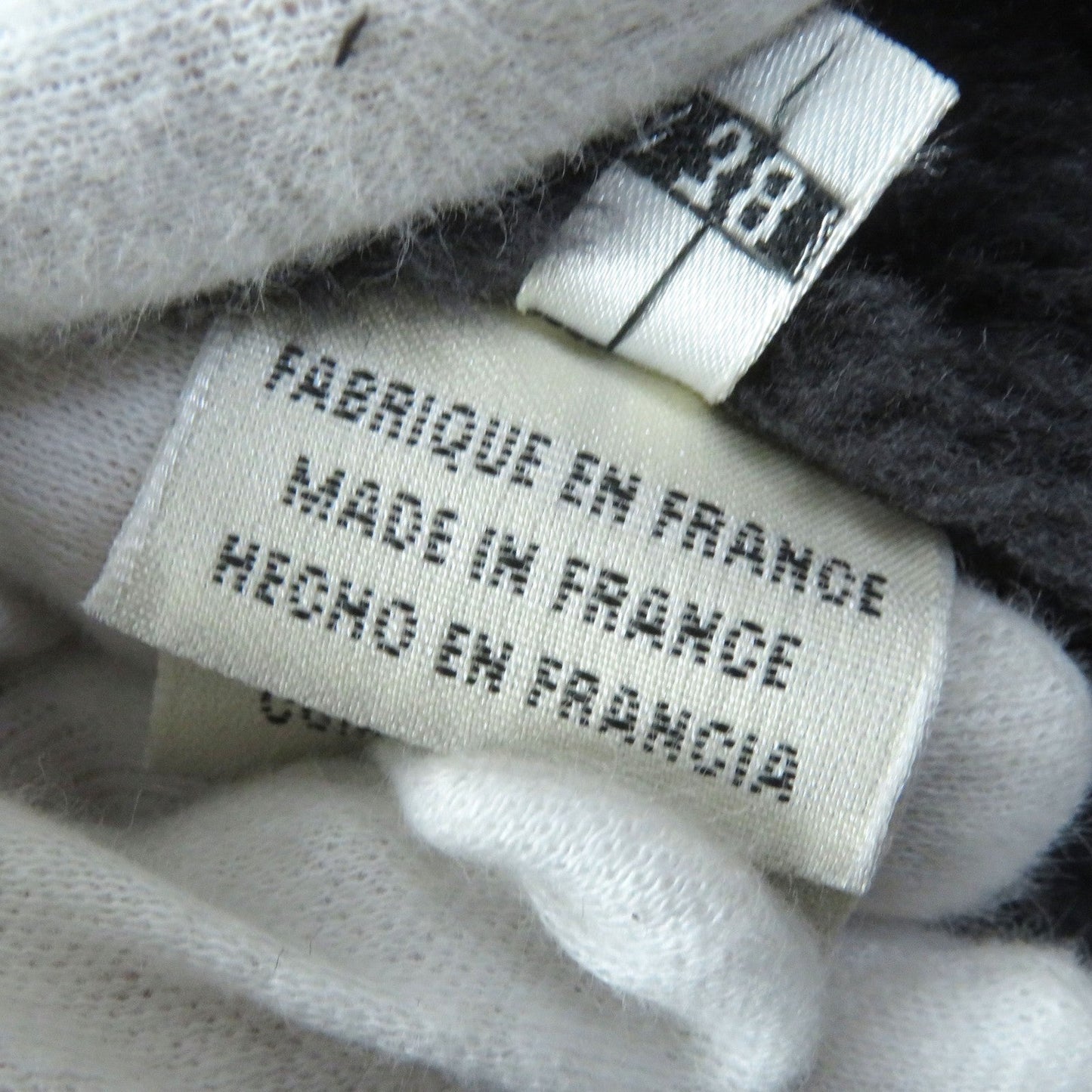 HERMES Mouton coat Main: Lamb leather gray Women 38 Used